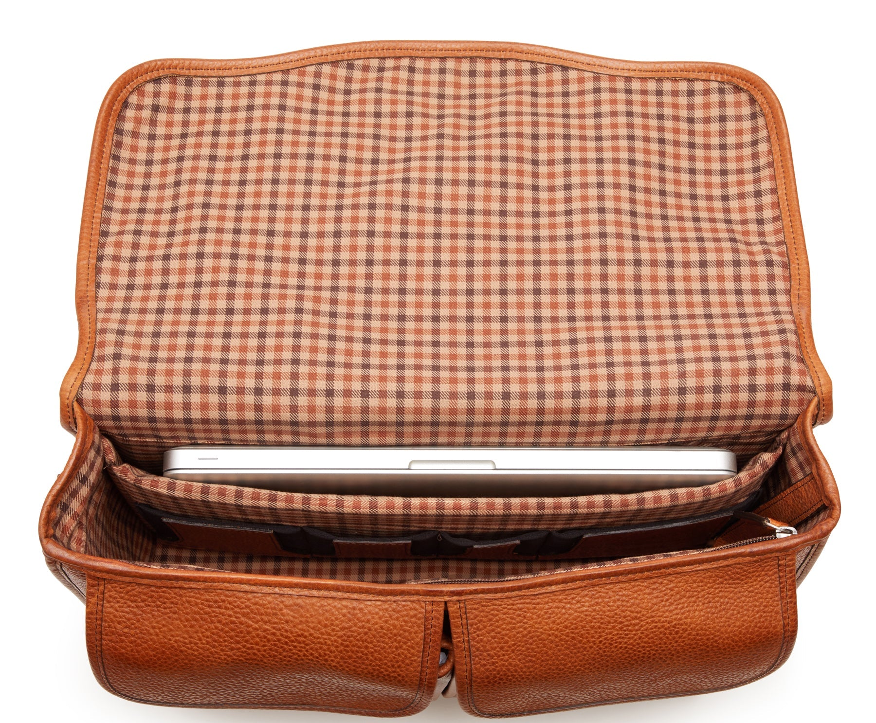 Classic Leather Garfield 15" Laptop Briefcase