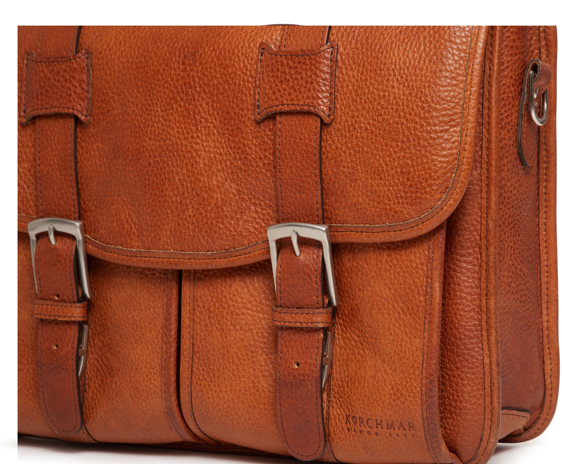 Classic Leather Garfield 15" Laptop Briefcase