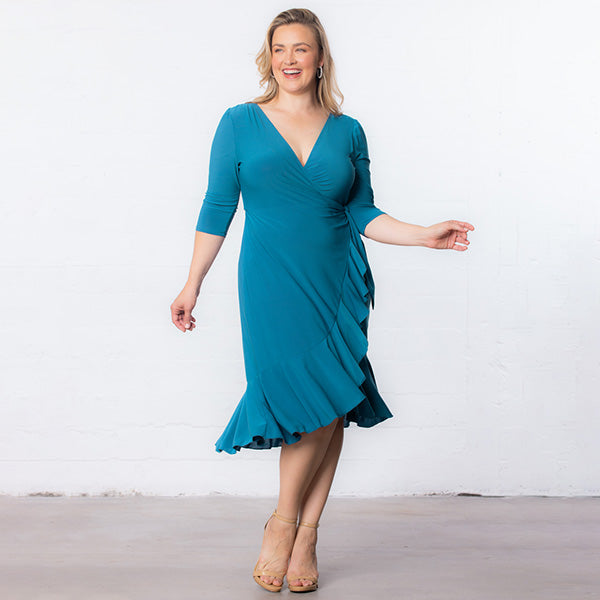Plus Size Whimsy Wrap Dress
