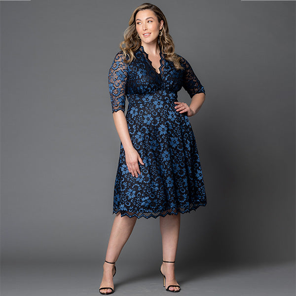Plus Size Mon Cherie Lace Dress