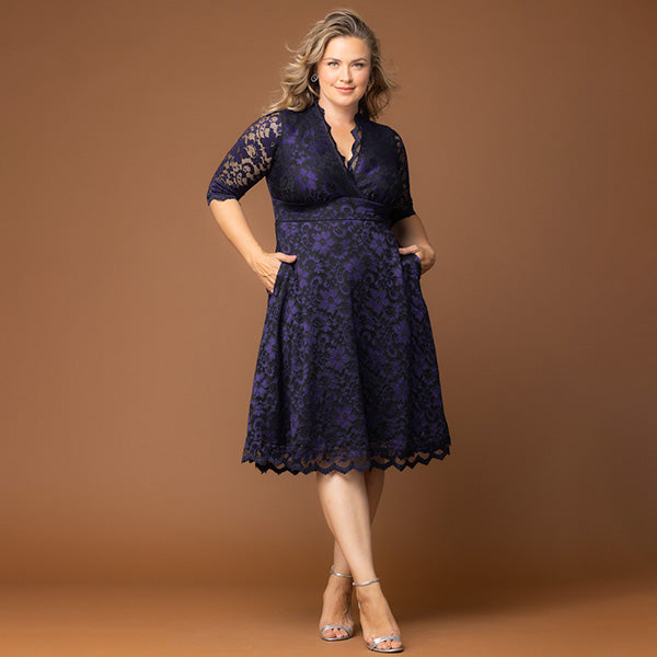 Plus Size Mon Cherie Lace Dress