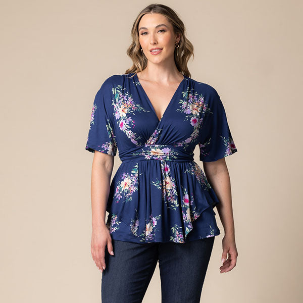Plus Size Encore Print Blouse