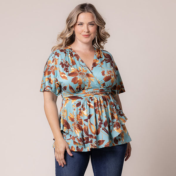 Plus Size Encore Print Blouse