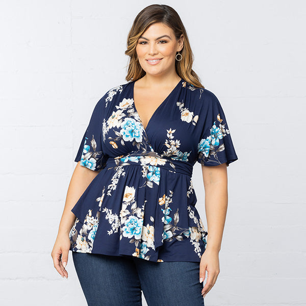 Plus Size Encore Print Blouse