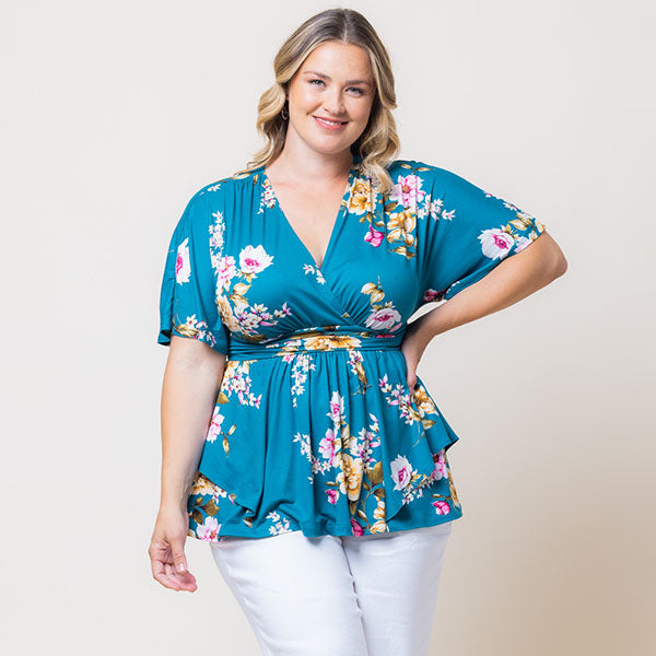 Plus Size Encore Print Blouse