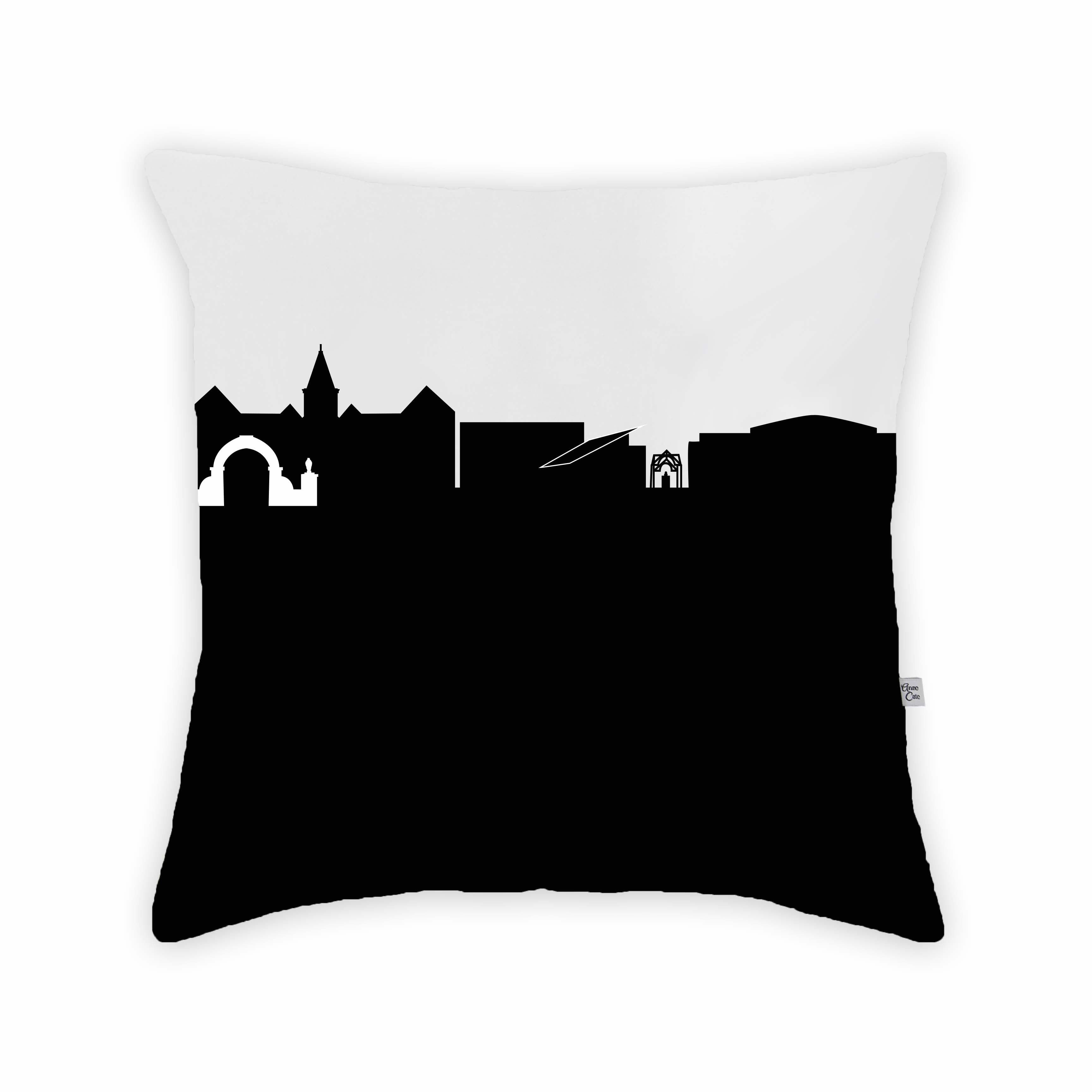 Skyline City Charm 16" by 16" Throw Pillow - Choose Your City