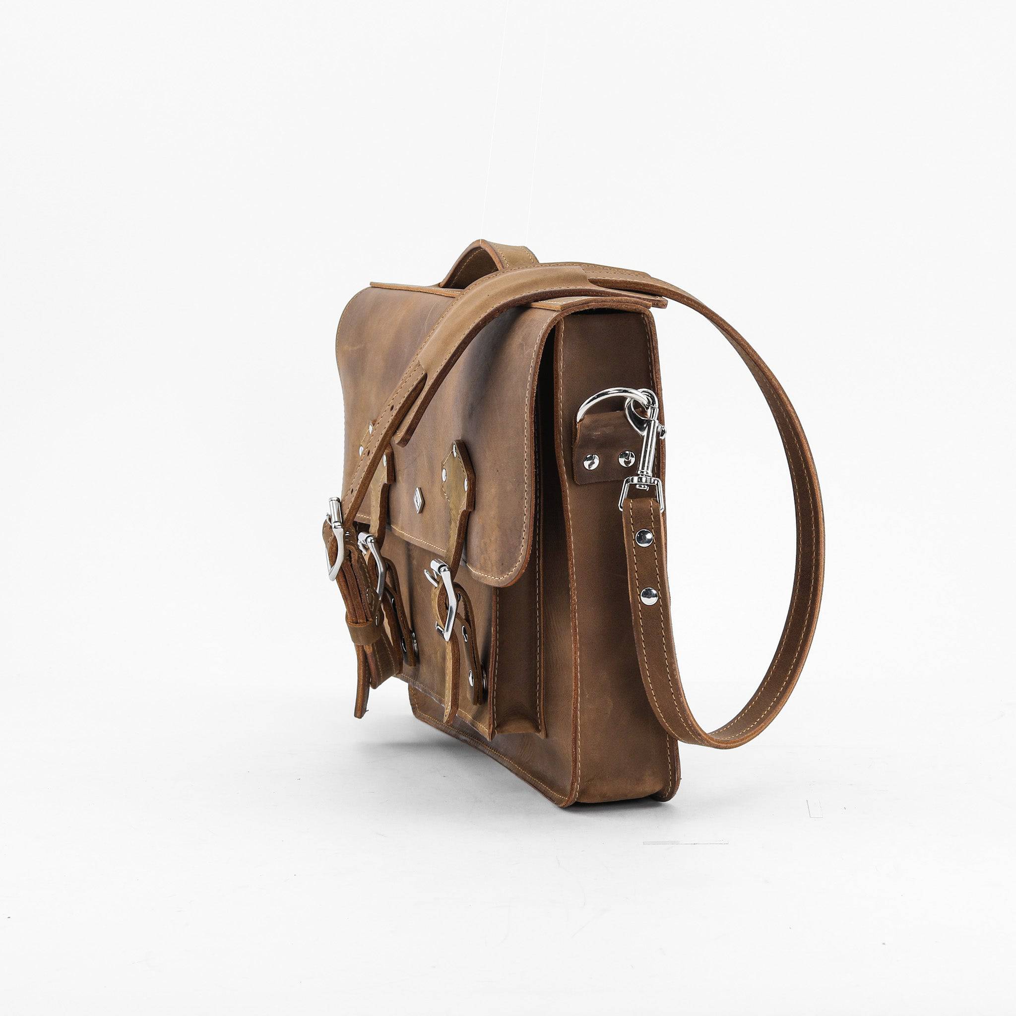 Leather Messenger Bag