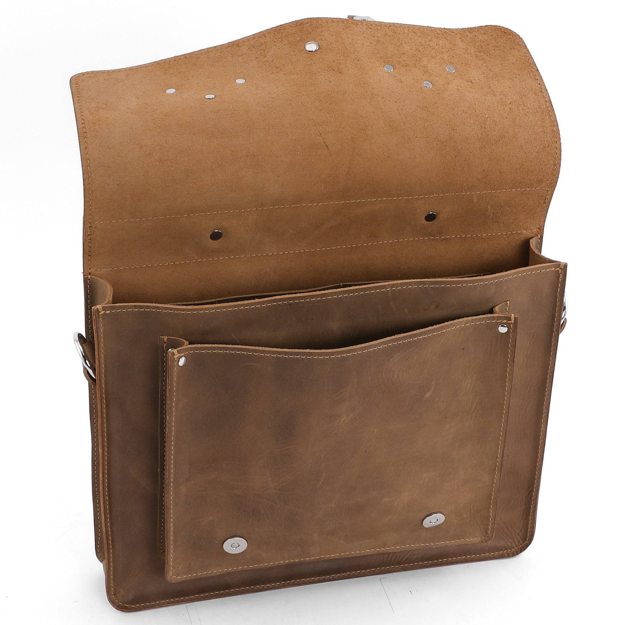 Leather Messenger Bag