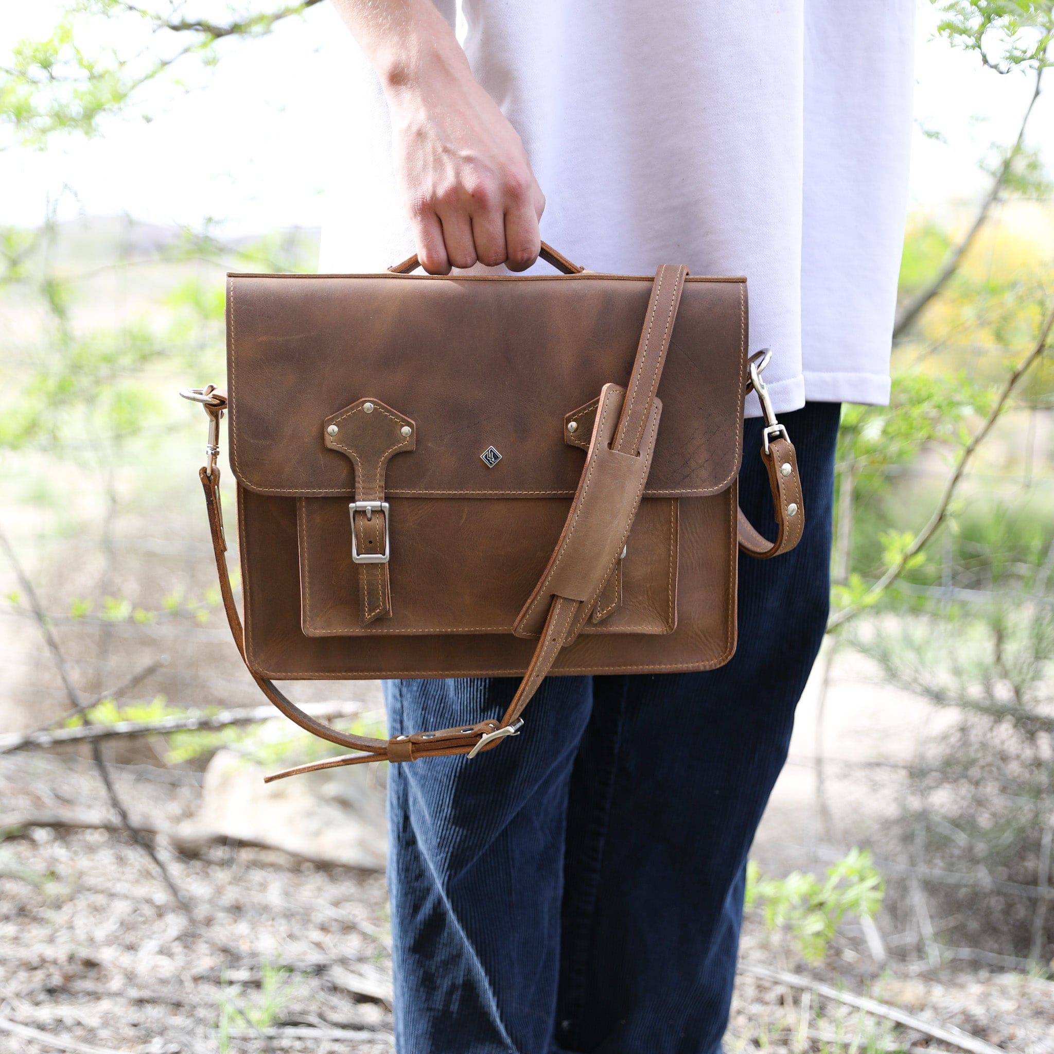 Leather Messenger Bag