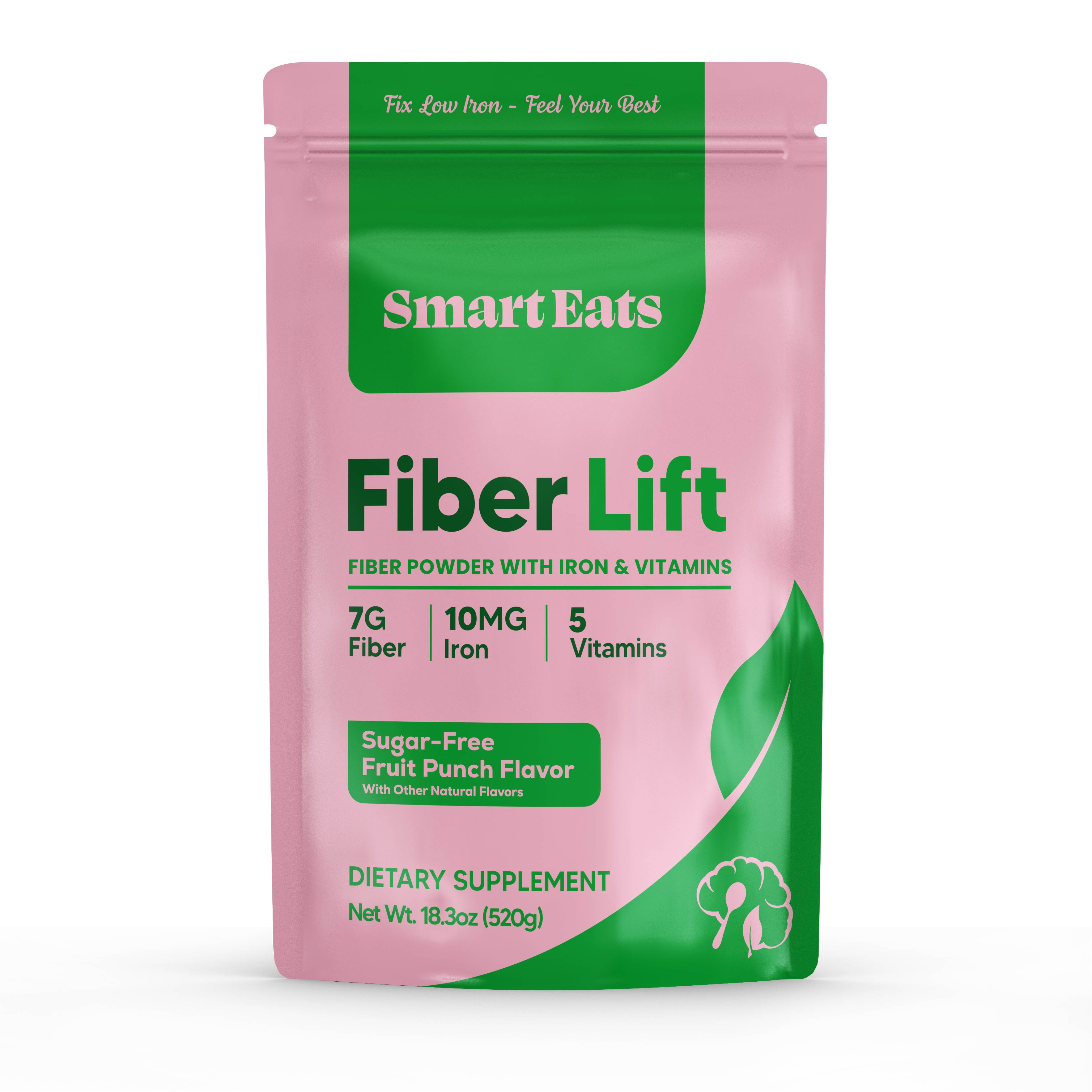 Iron Prebiotic Fiber Powder - Fruit Punch Sugar Free