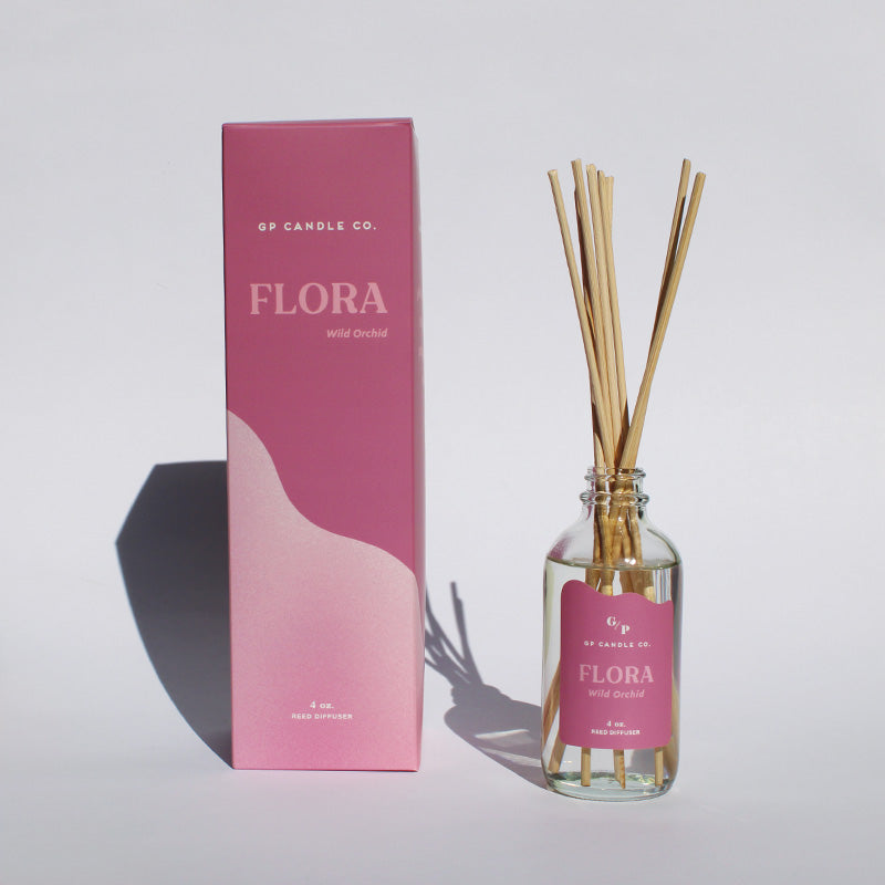 Flora 4 oz. Hue Reed Diffuser - Wild Orchid