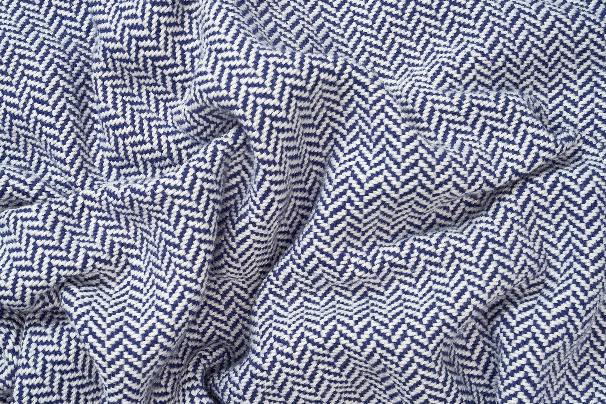 Cotton Blanket Herringbone Weave - Heirloom Quality