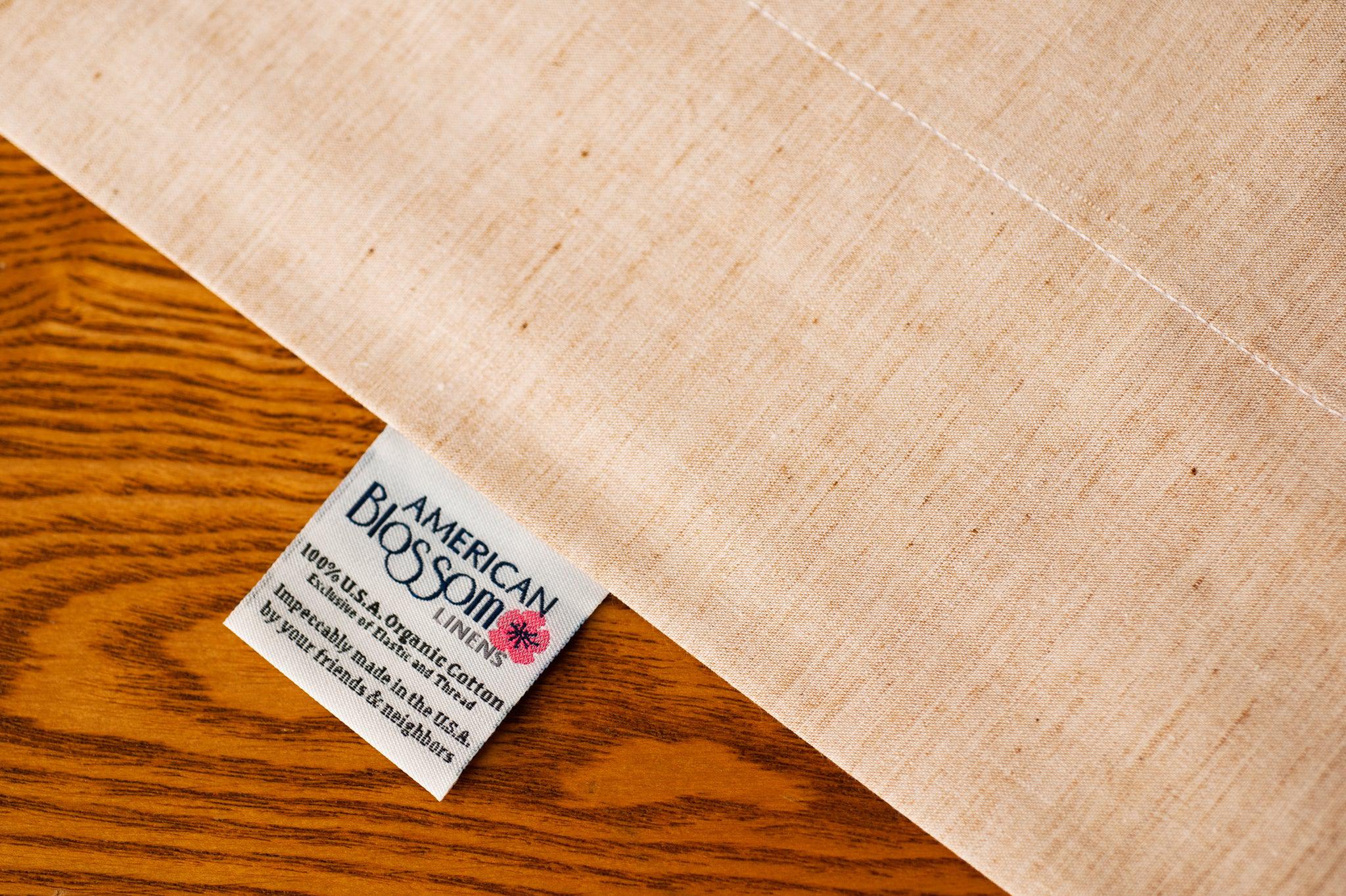 Naturally Dyed Cotton Pillowcases - Coyote Brown