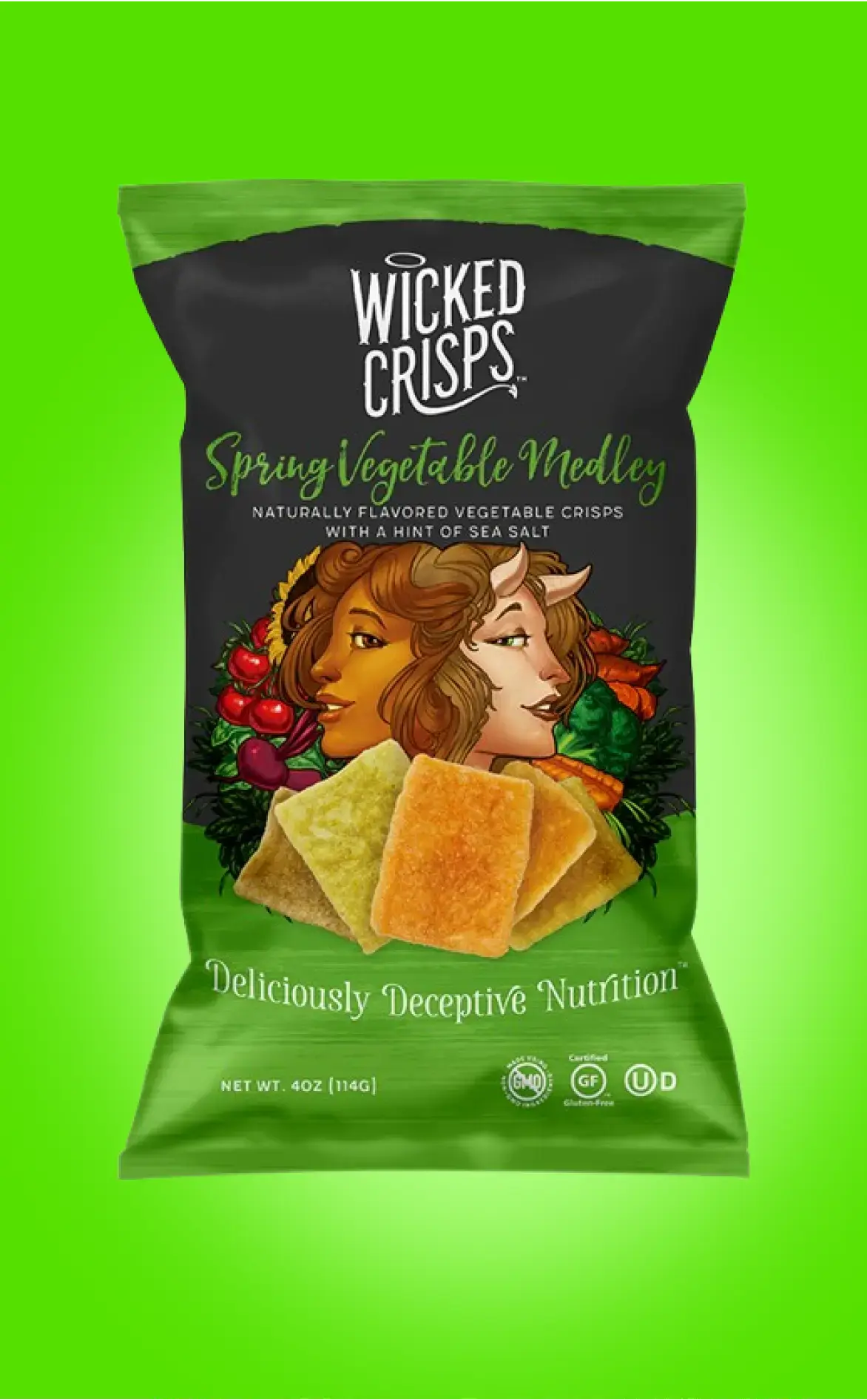 Spring Vegetable Medley Baked Crisps - 4 Pack