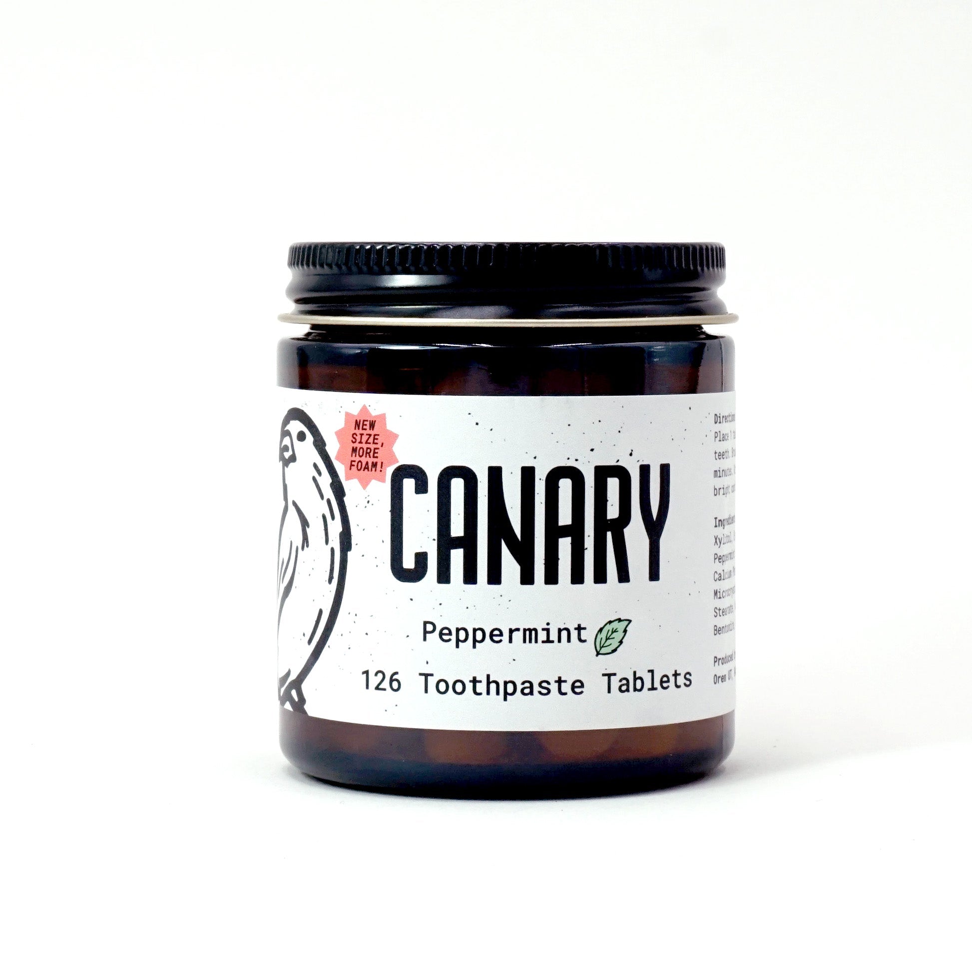 Eco-Friendly Peppermint Toothpaste Tablets - New Formula
