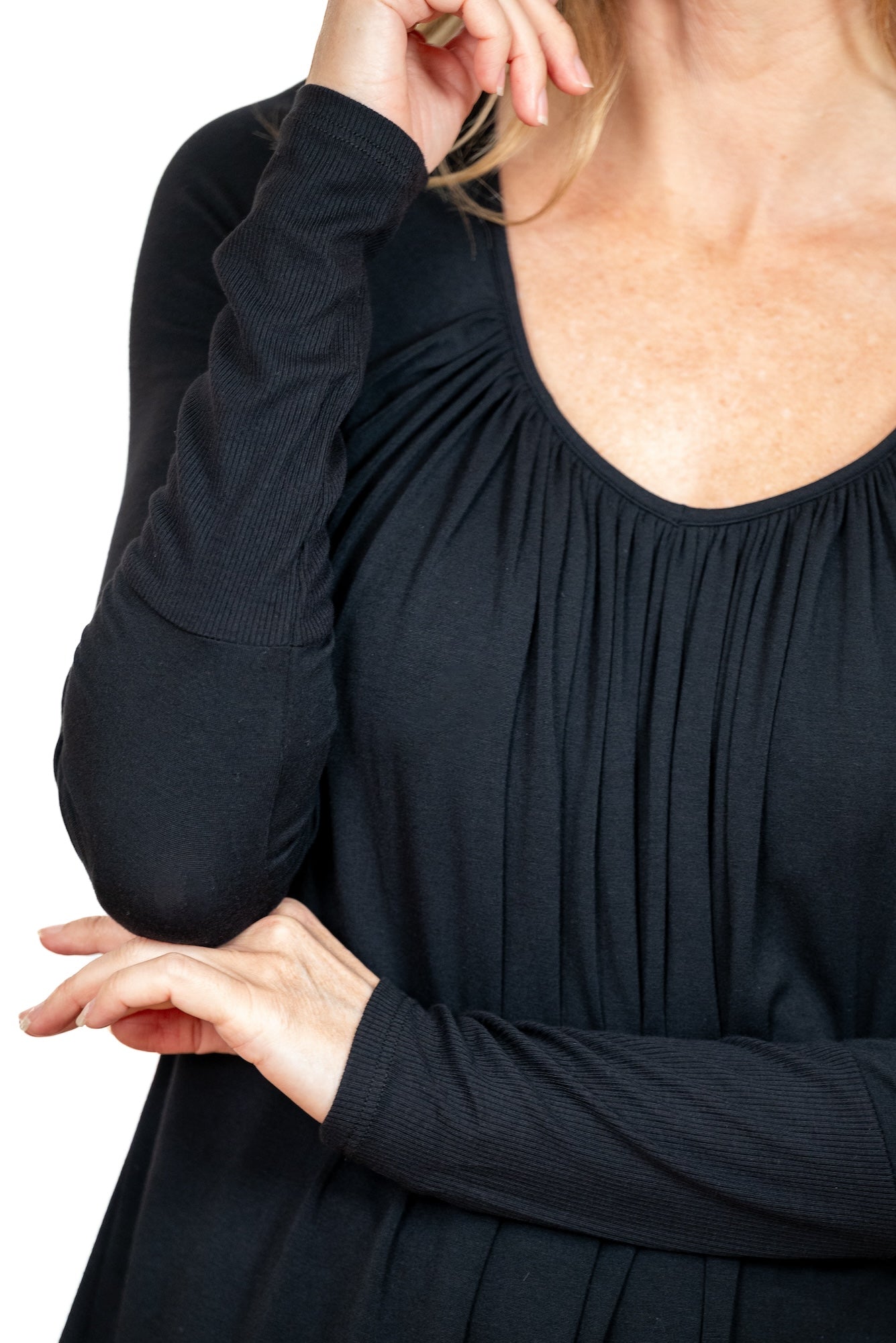 Full Moon Long Sleeve Top with Light Hug Bra-Free Shelf