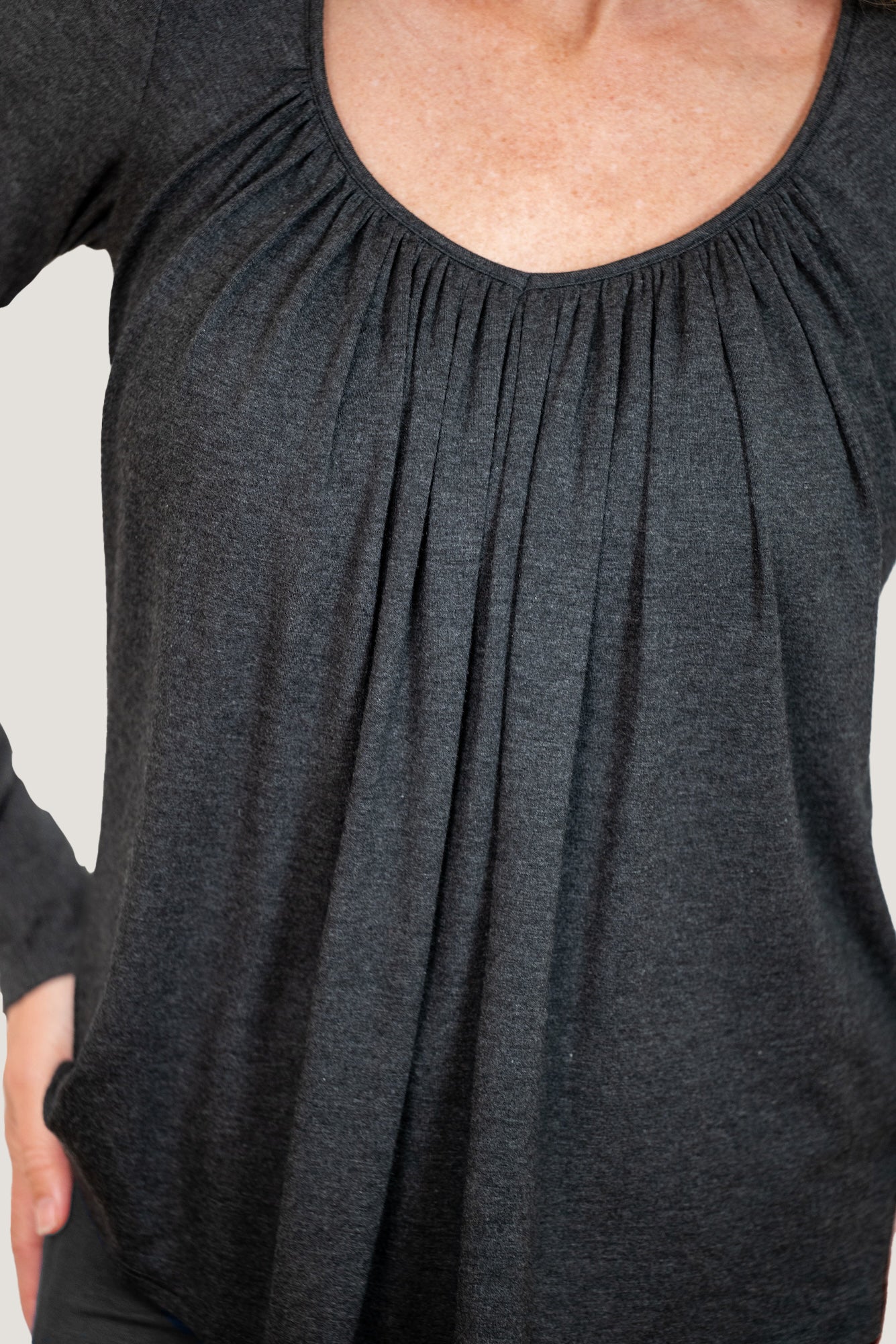 Full Moon Long Sleeve Top with Light Hug Bra-Free Shelf