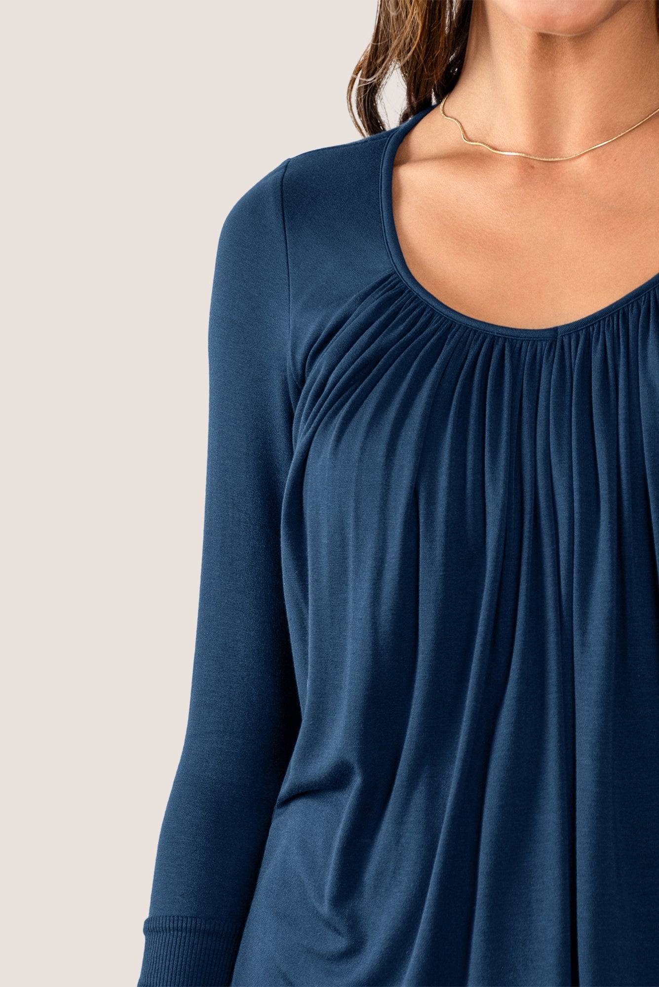Full Moon Long Sleeve Top with Light Hug Bra-Free Shelf