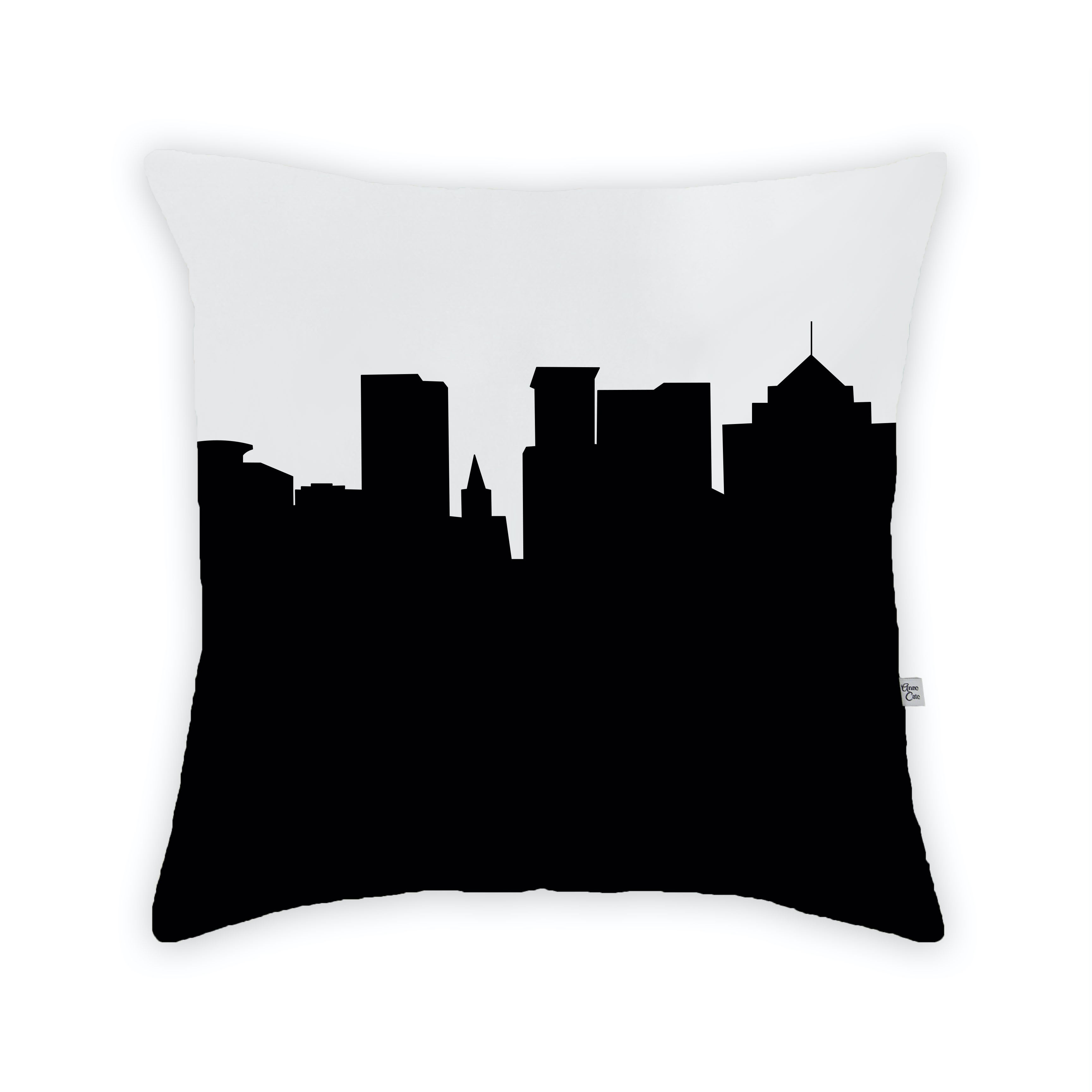Skyline City Charm 16" by 16" Throw Pillow - Choose Your City