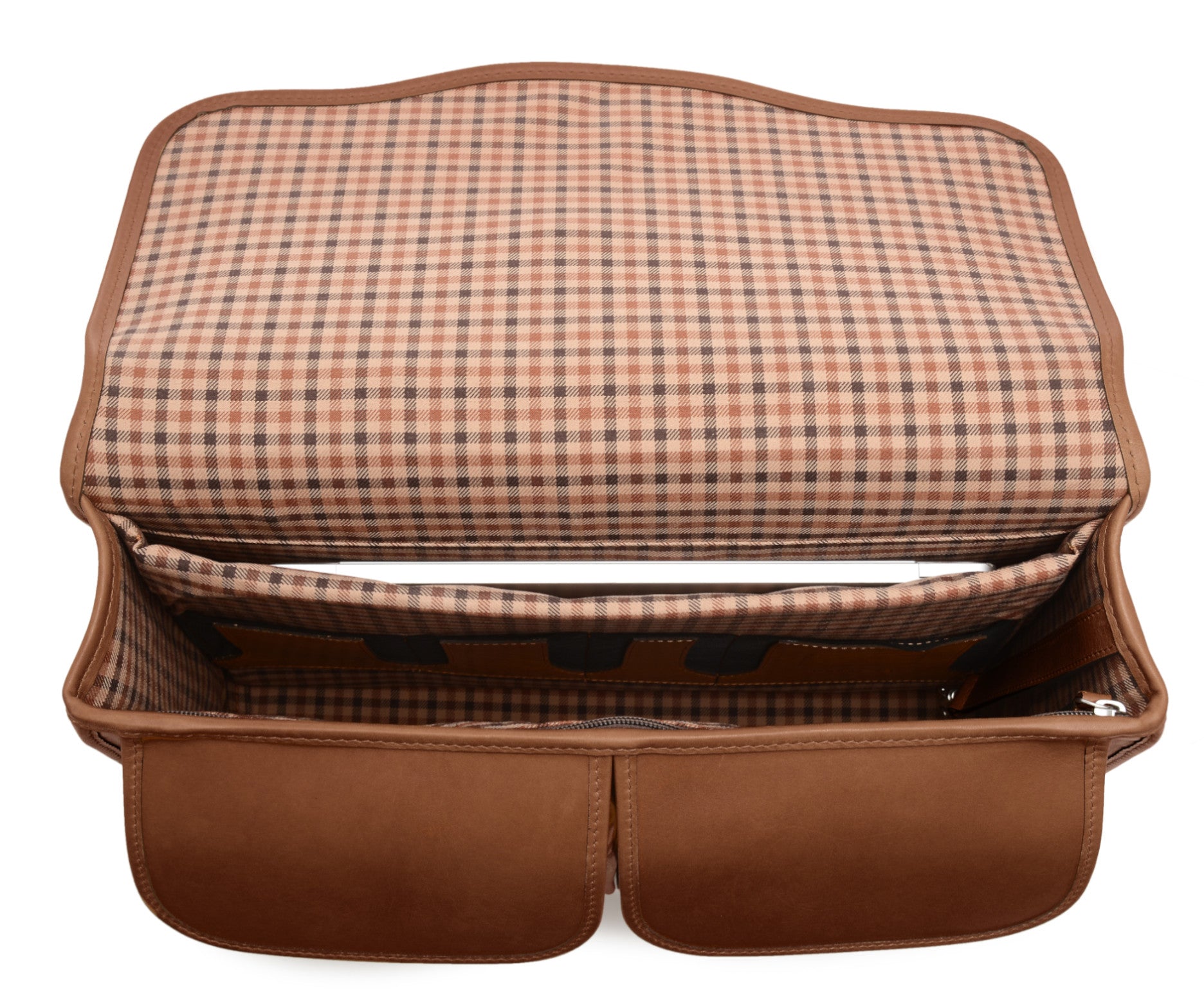 Classic Leather Garfield 15" Laptop Briefcase