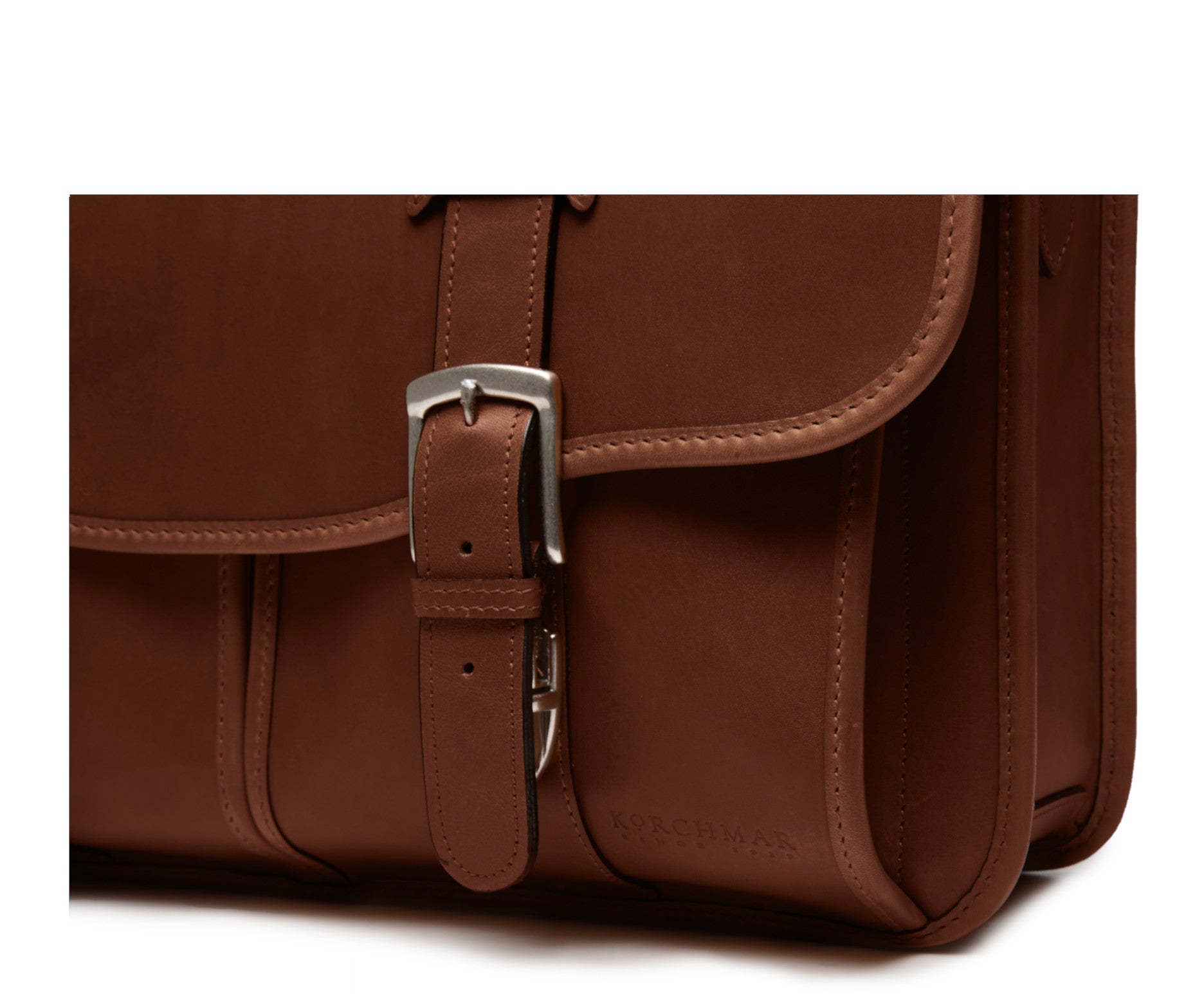 Classic Leather Garfield 15" Laptop Briefcase