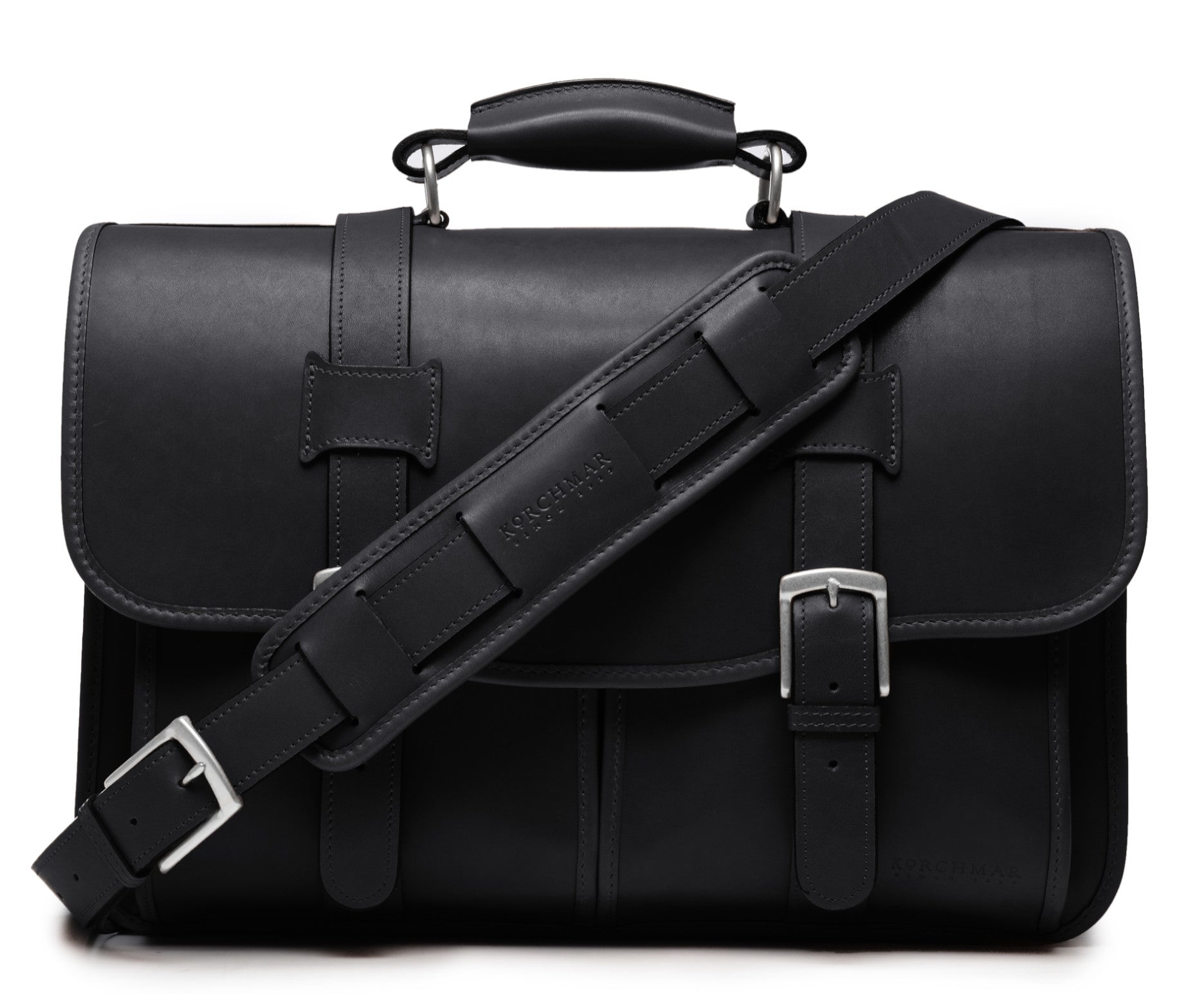 Classic Leather Garfield 15" Laptop Briefcase