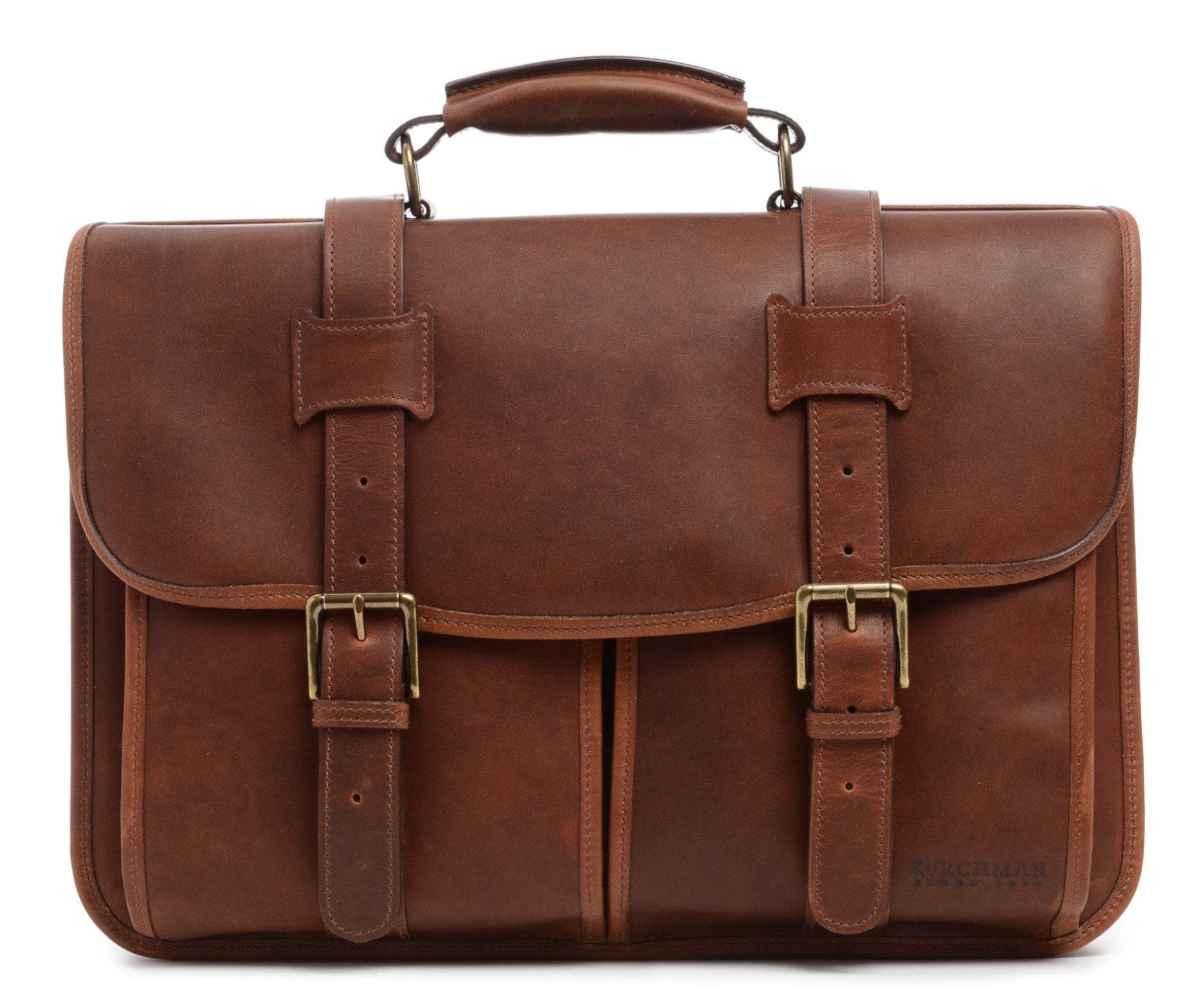 Classic Leather Garfield 15" Laptop Briefcase