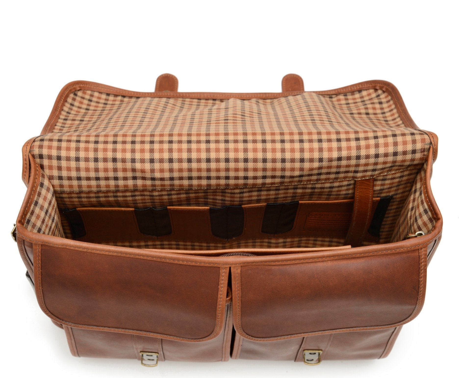 Classic Leather Garfield 15" Laptop Briefcase