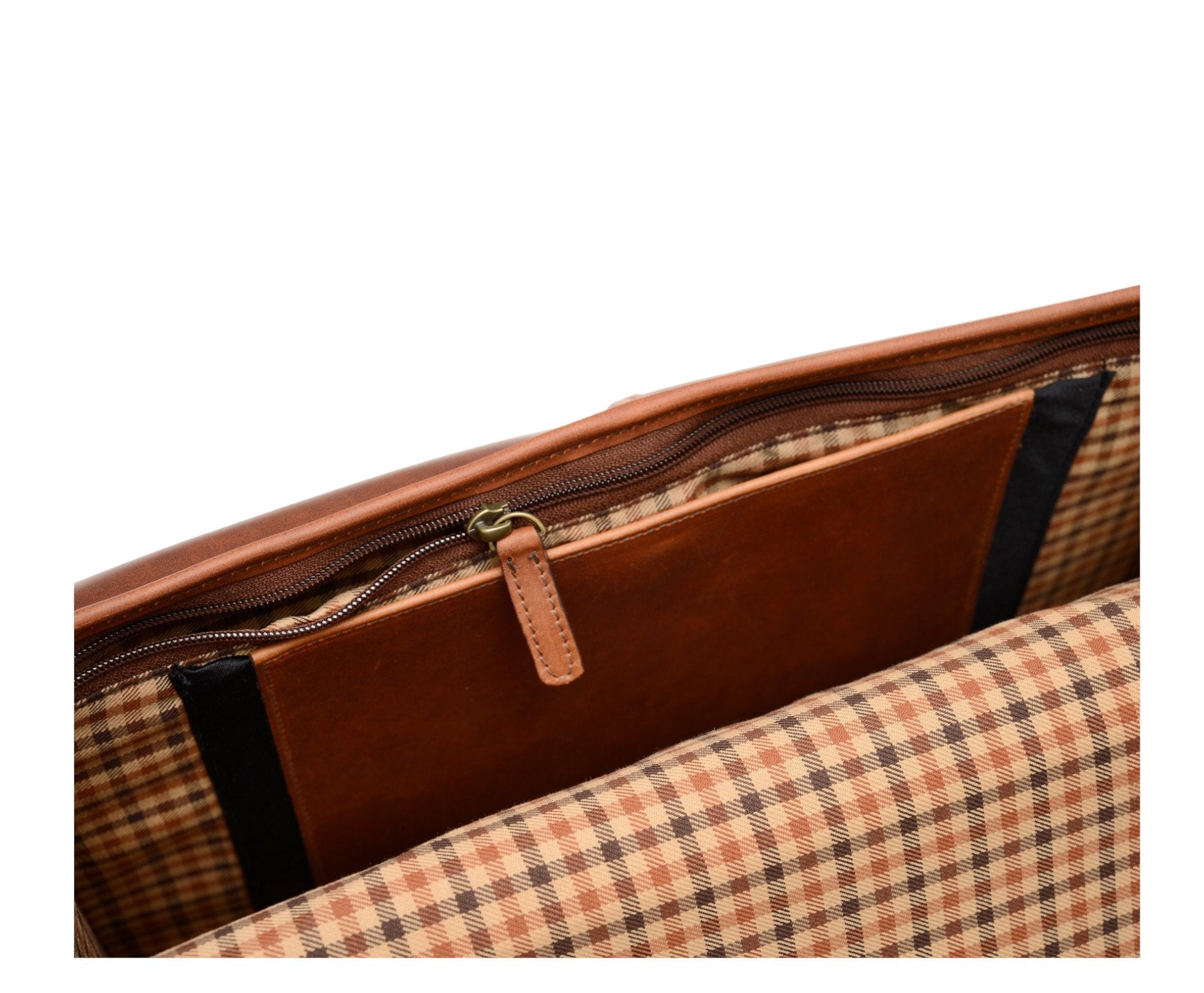 Classic Leather Garfield 15" Laptop Briefcase