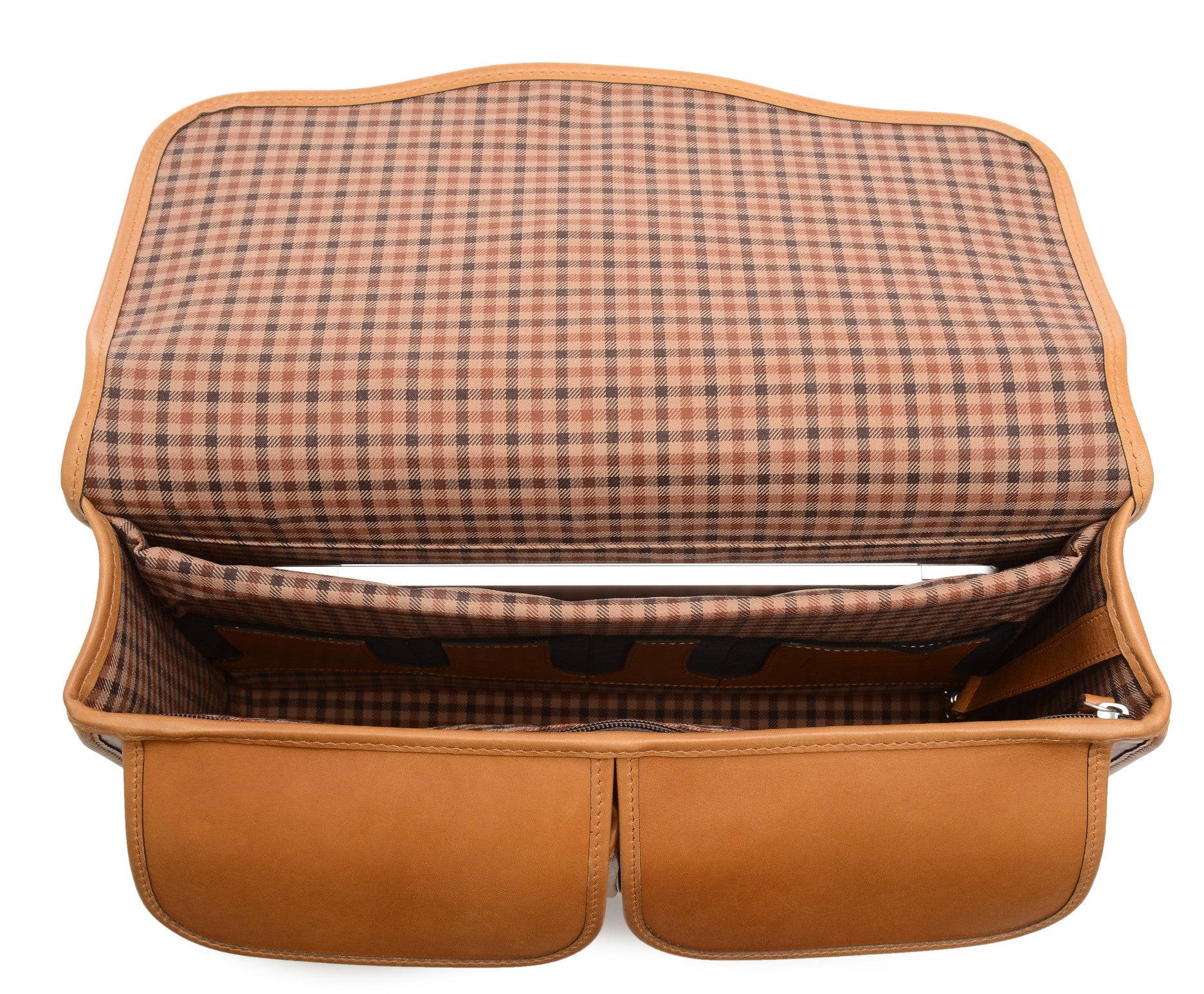 Classic Leather Garfield 15" Laptop Briefcase