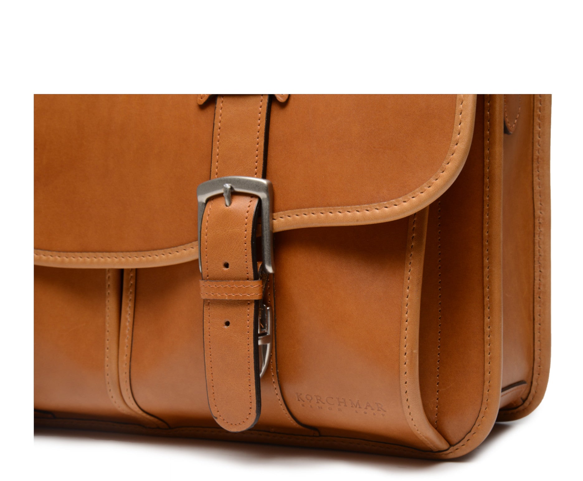 Classic Leather Garfield 15" Laptop Briefcase