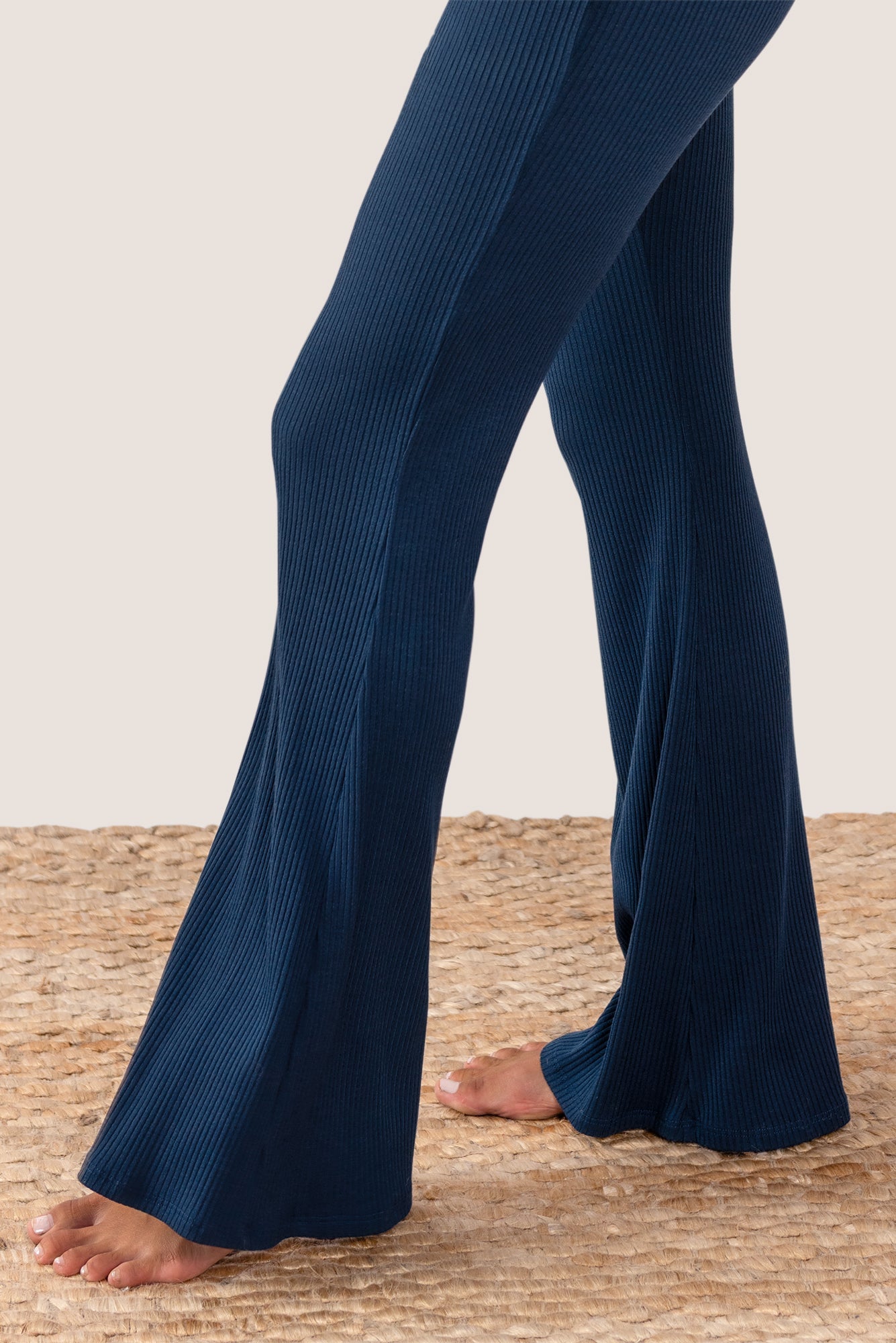 Getaway Ribbed Pants - Flare Leg