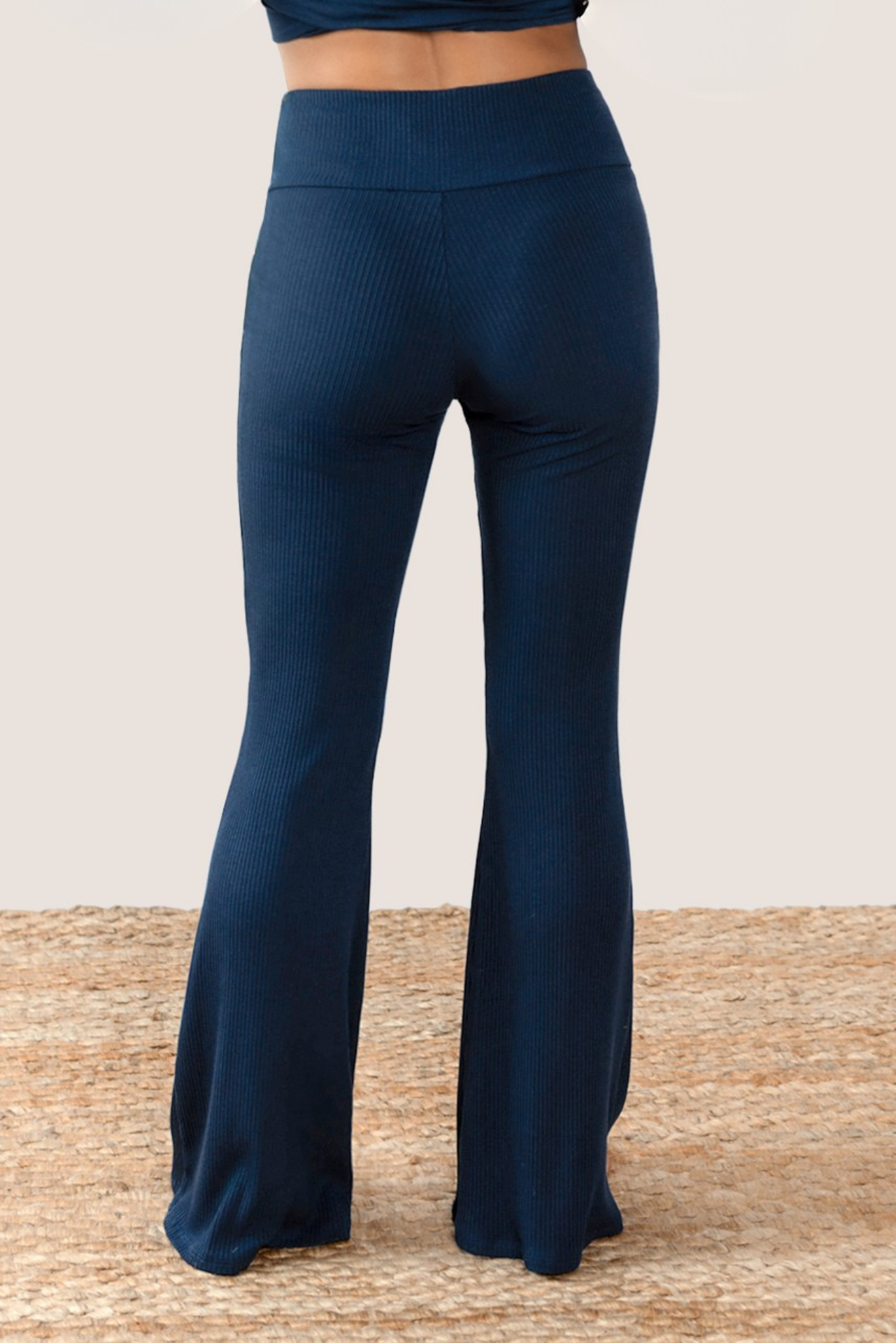Getaway Ribbed Pants - Flare Leg