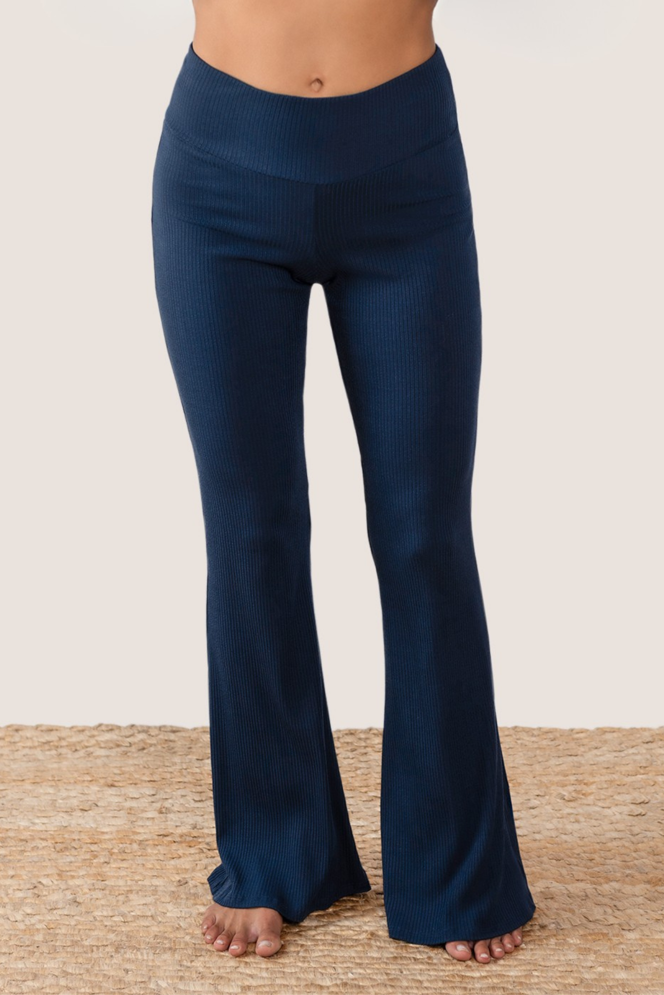 Getaway Ribbed Pants - Flare Leg