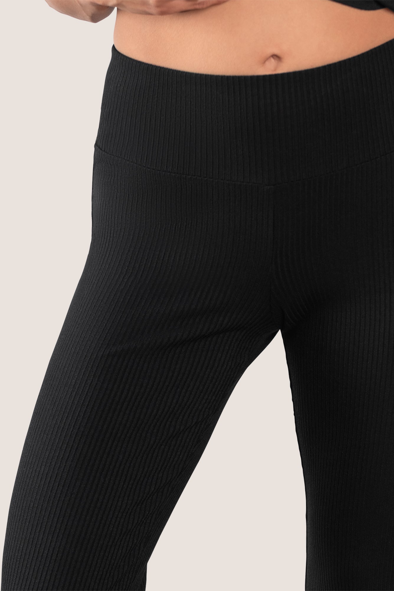 Getaway Ribbed Pants - Flare Leg