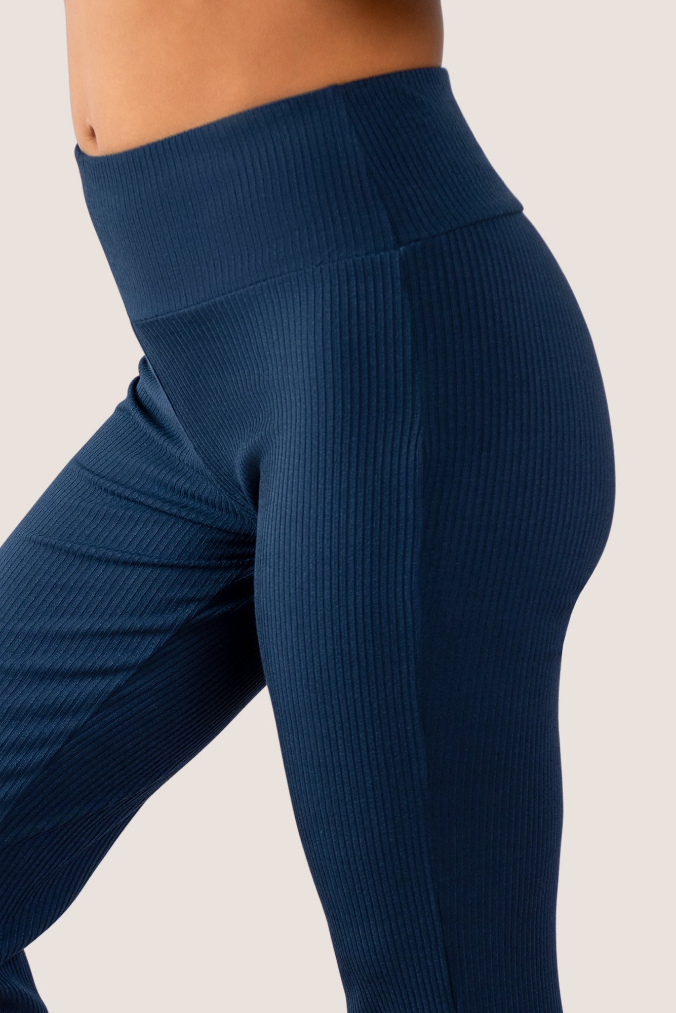 Getaway Ribbed Pants - Flare Leg