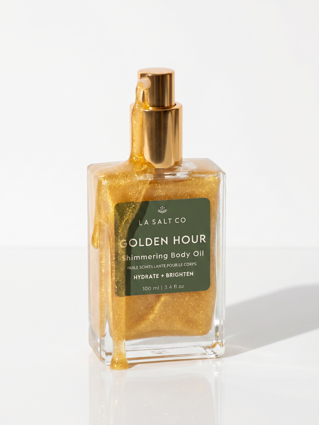 Golden Shimmer Body Oil - Warm Gourmand - 3.4 Oz