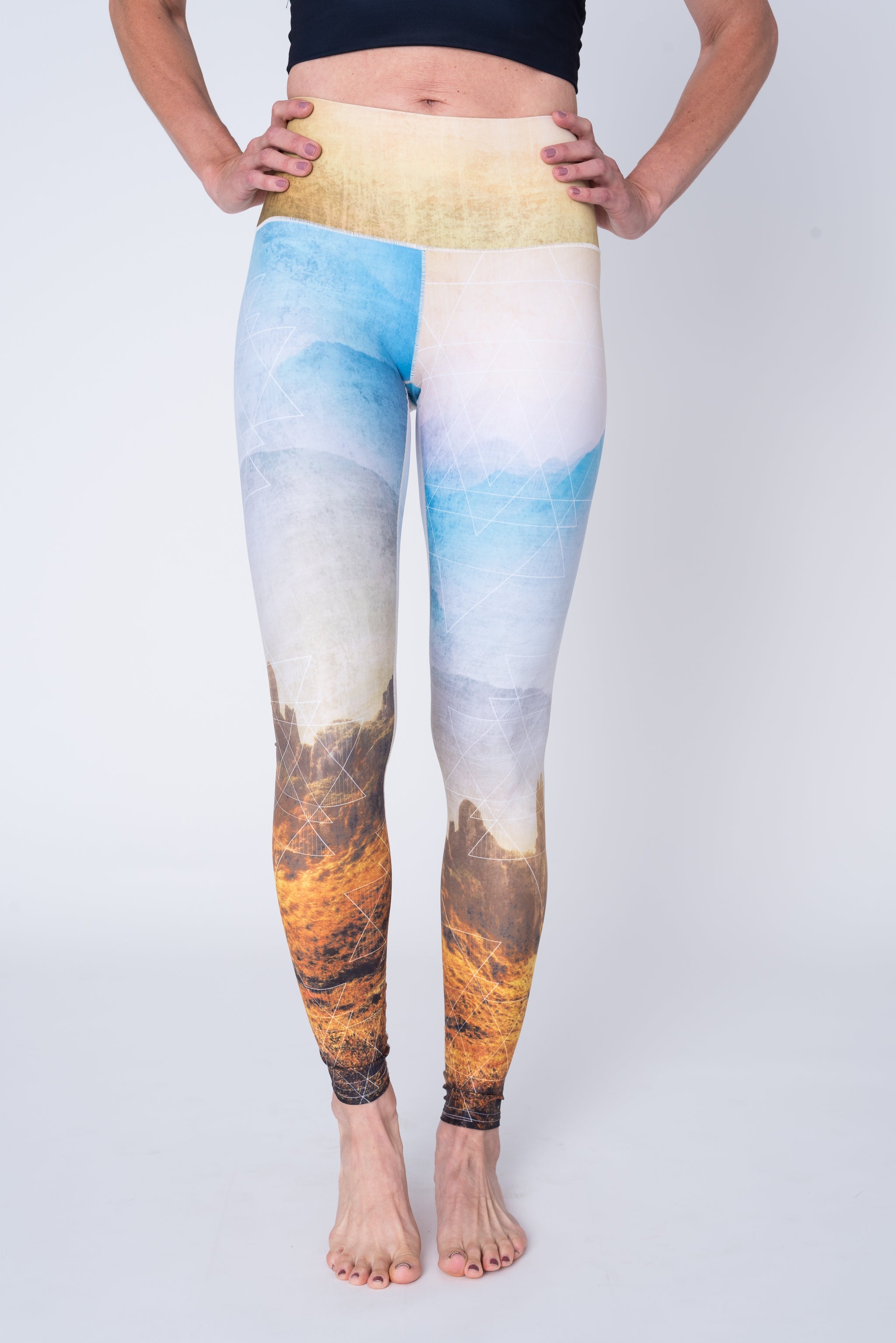 Eco-Friendly Golden Hour Yoga Pants