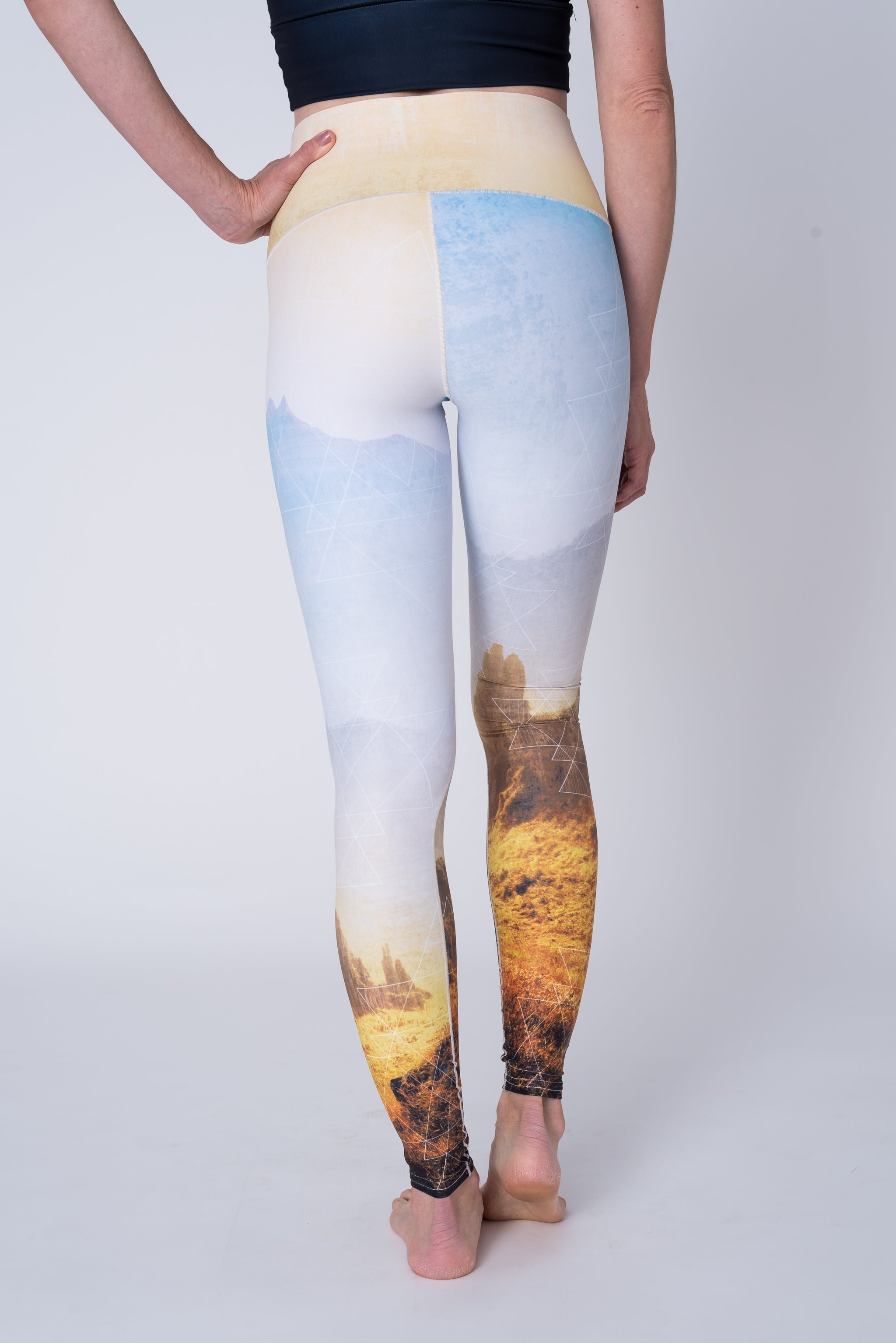 Eco-Friendly Golden Hour Yoga Pants
