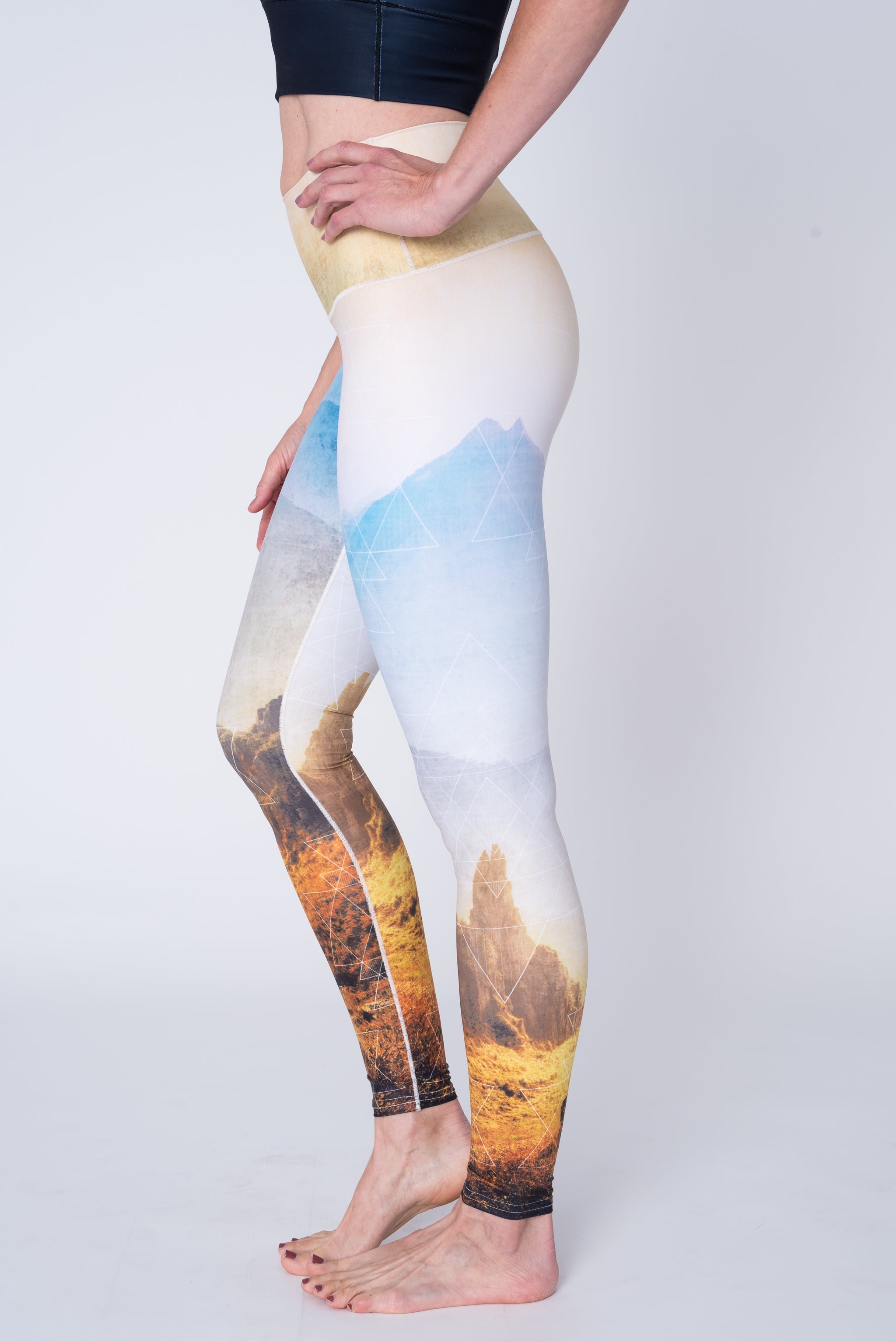 Eco-Friendly Golden Hour Yoga Pants
