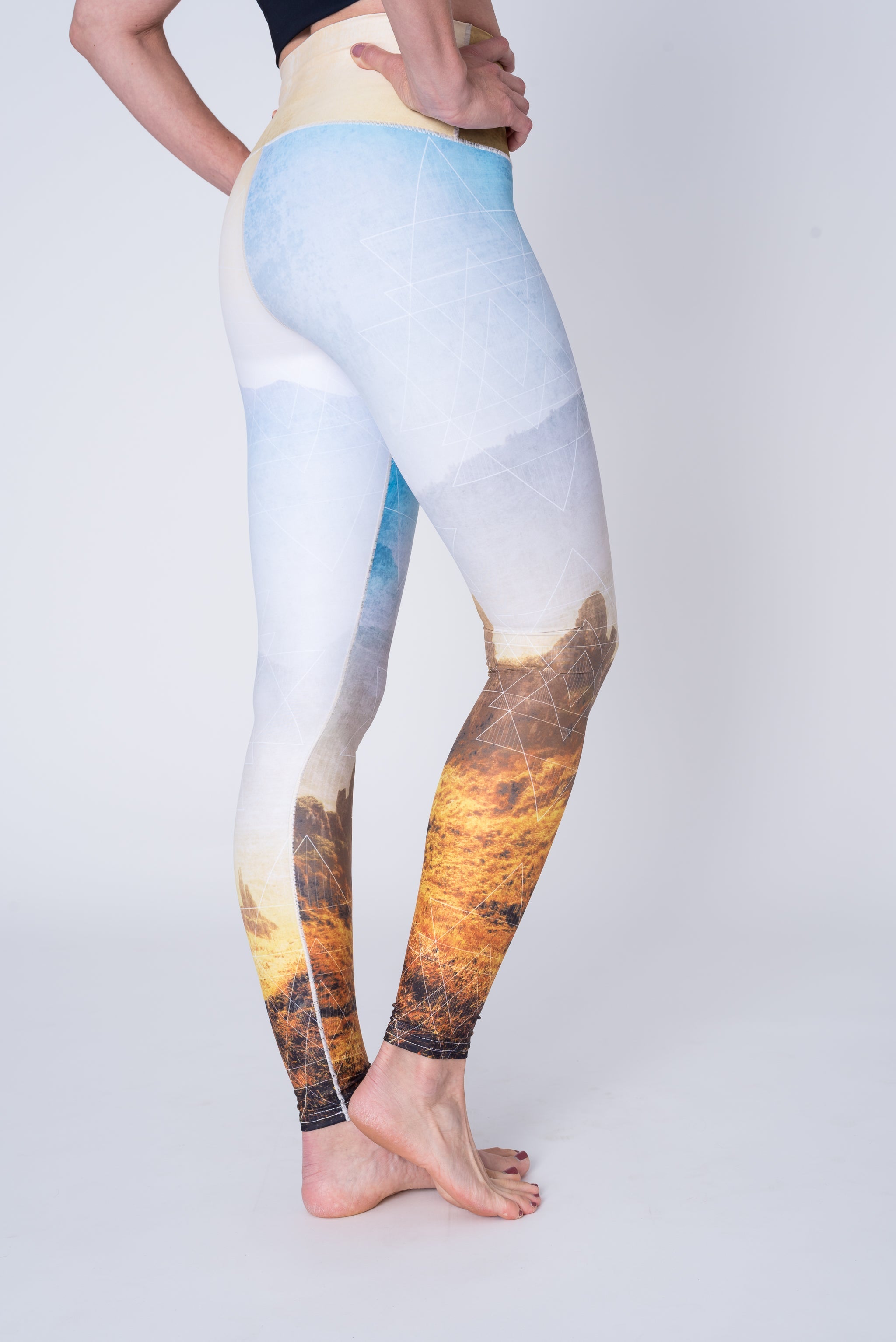 Eco-Friendly Golden Hour Yoga Pants