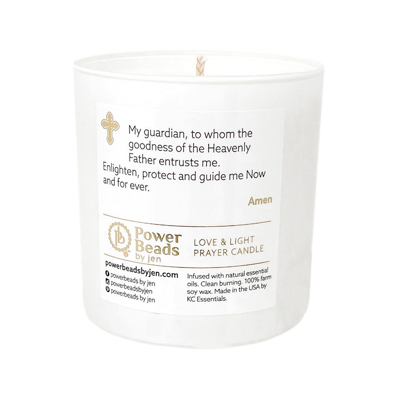 Love & Light Prayer Candle- Guardian Angel