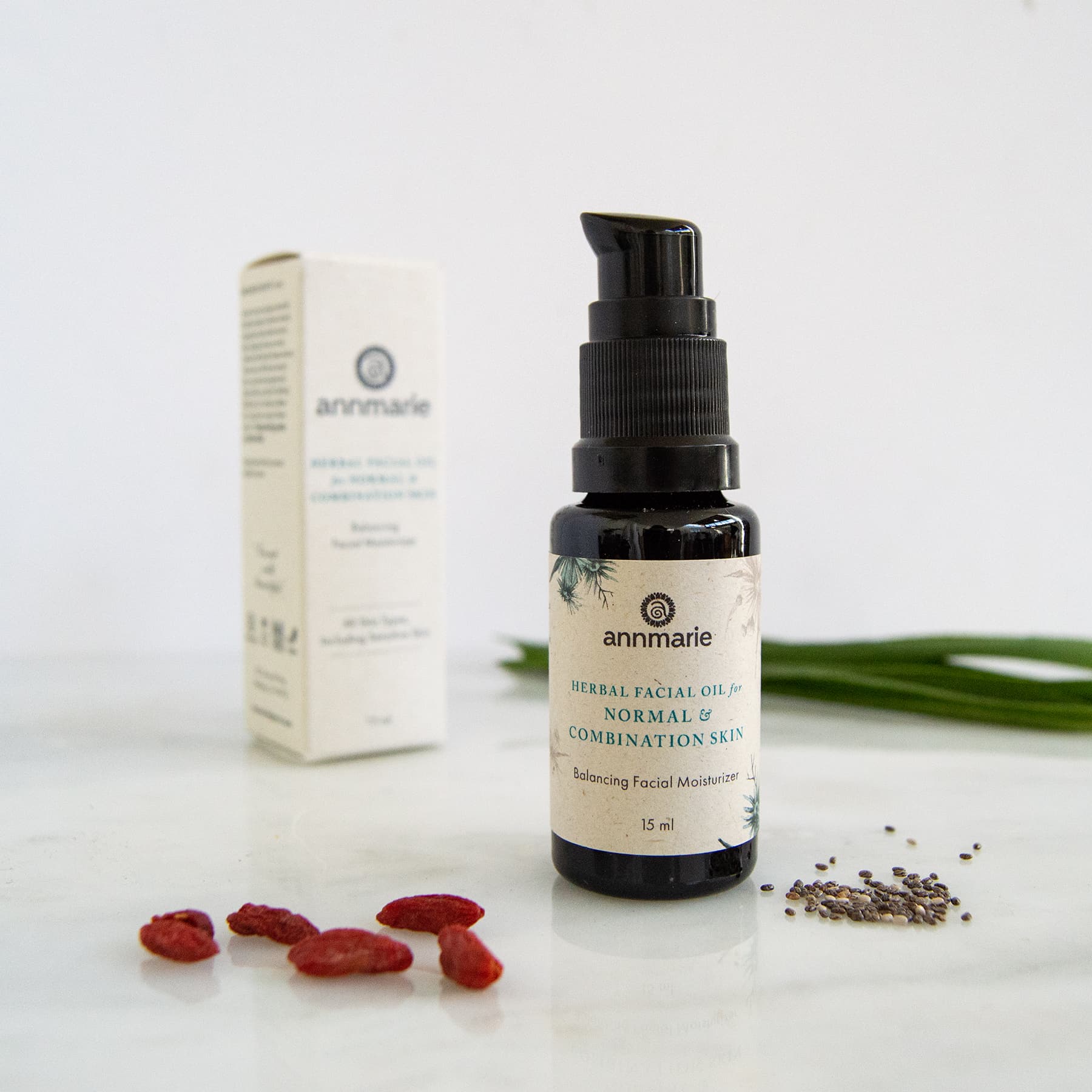 Herbal Facial Oil for Normal & Combination Skin - 0.5 Oz