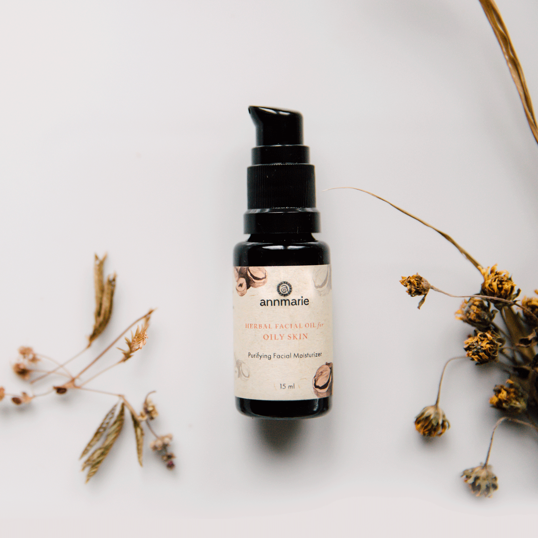 Herbal Facial Oil for Oily Skin - 0.5 Oz