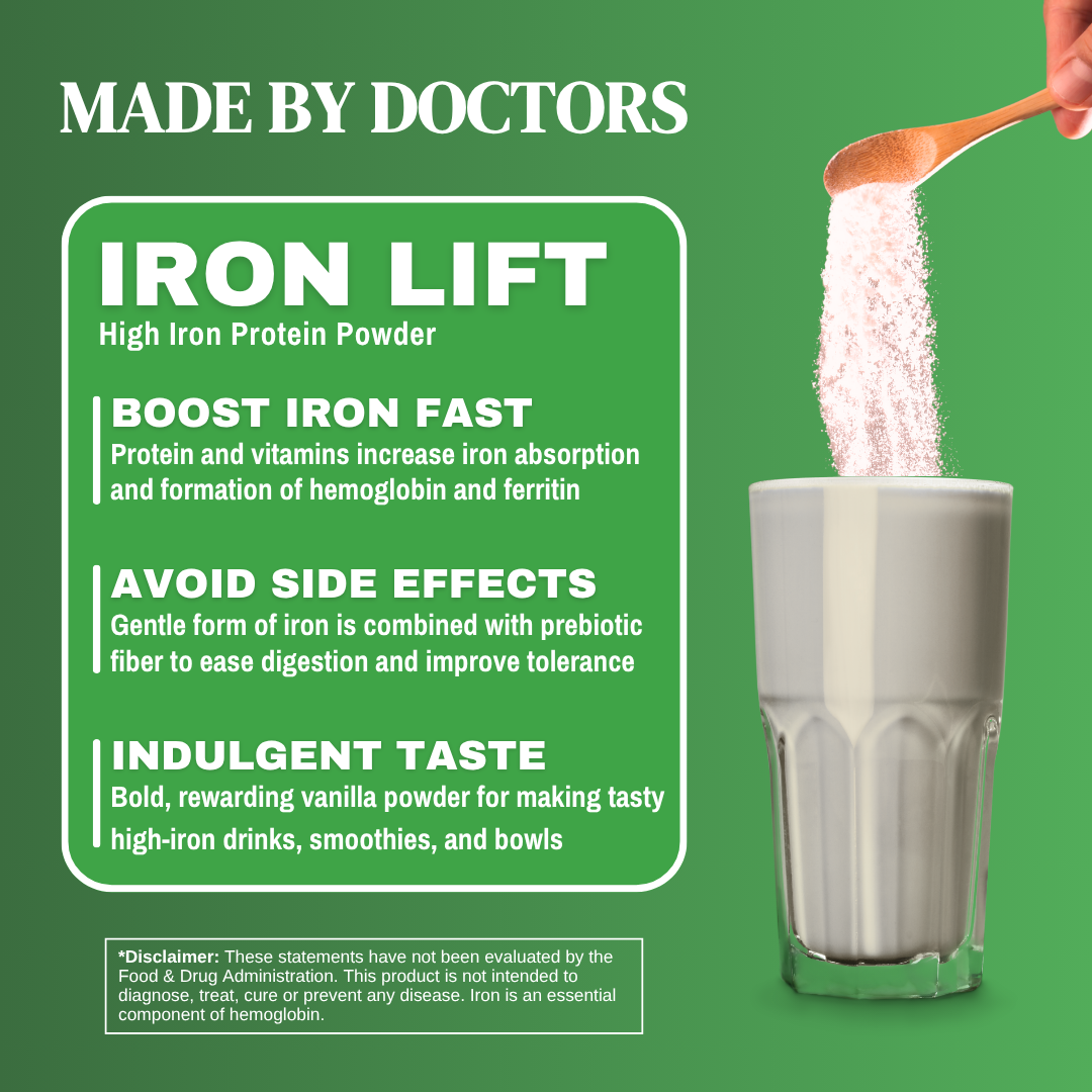 Iron Whey Protein Powder - Creamy Vanilla