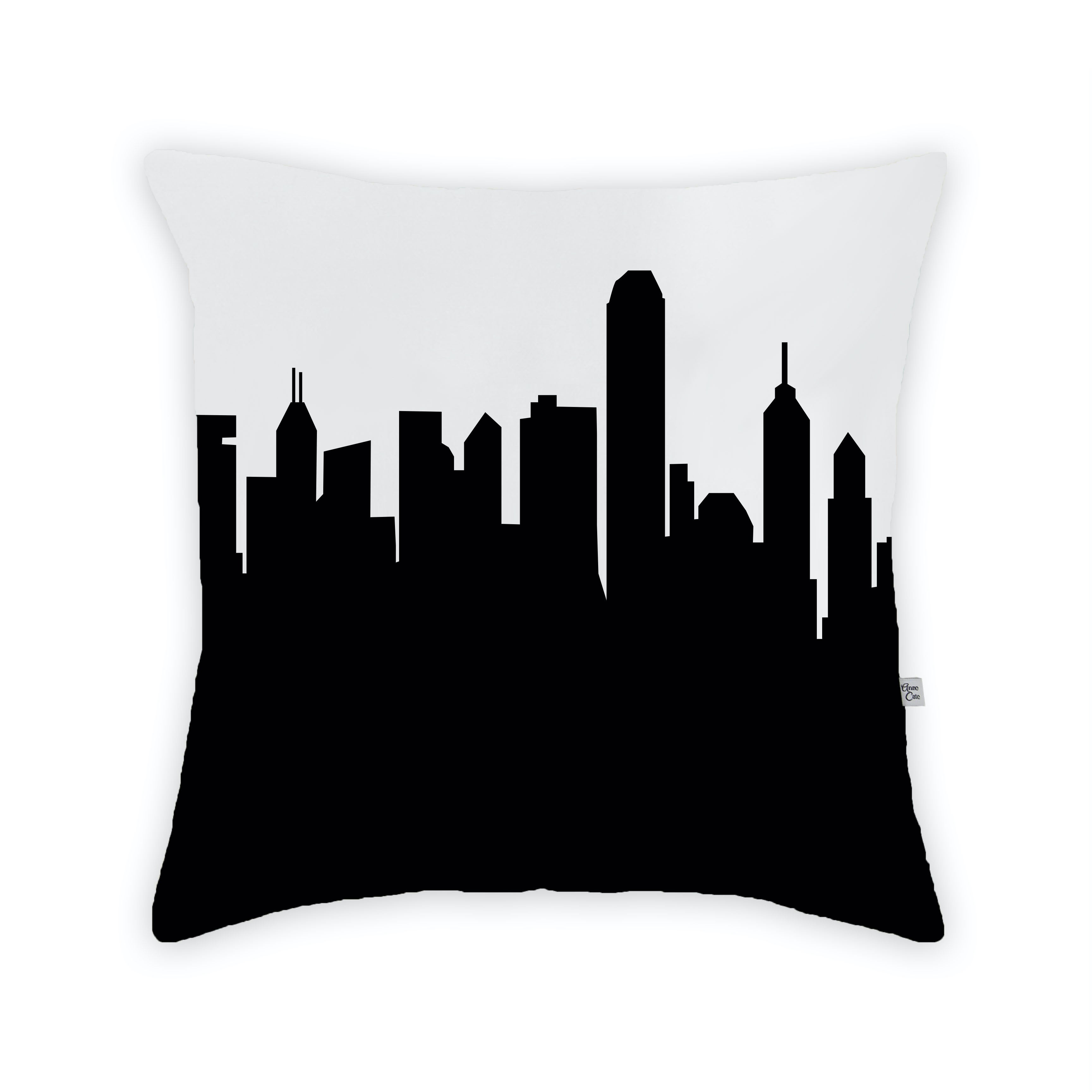 Skyline City Charm 16" by 16" Throw Pillow - Choose Your City