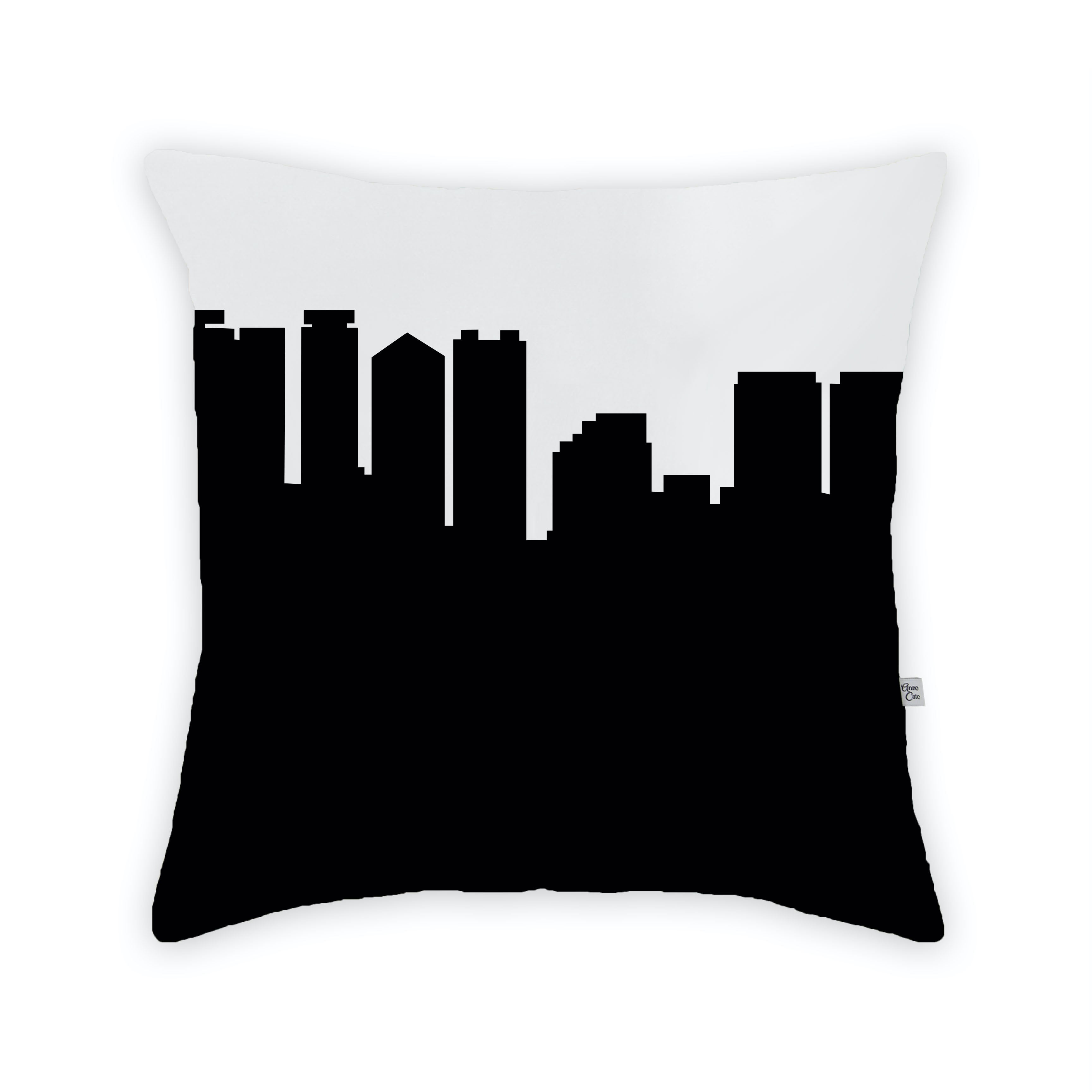 Skyline City Charm 16" by 16" Throw Pillow - Choose Your City