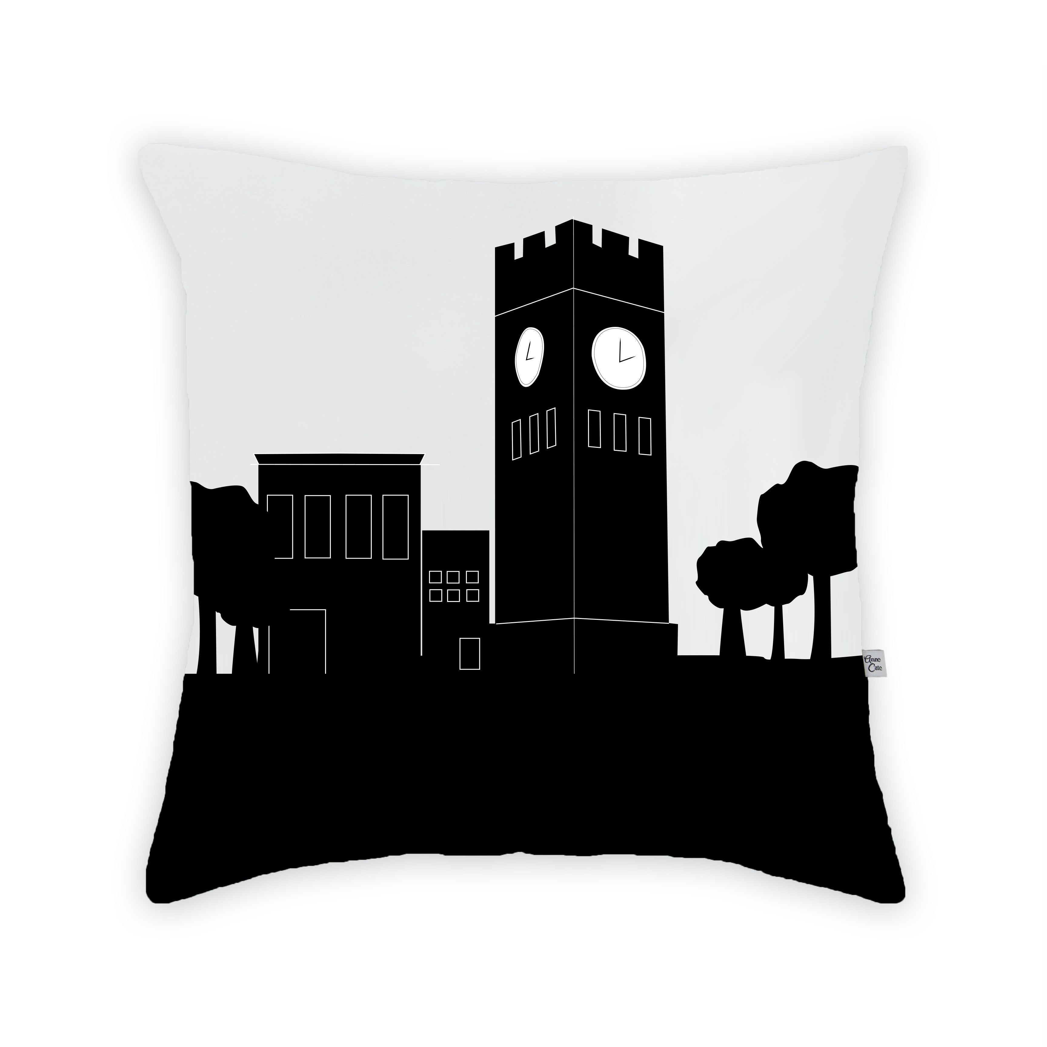 Skyline City Charm 16" by 16" Throw Pillow - Choose Your City