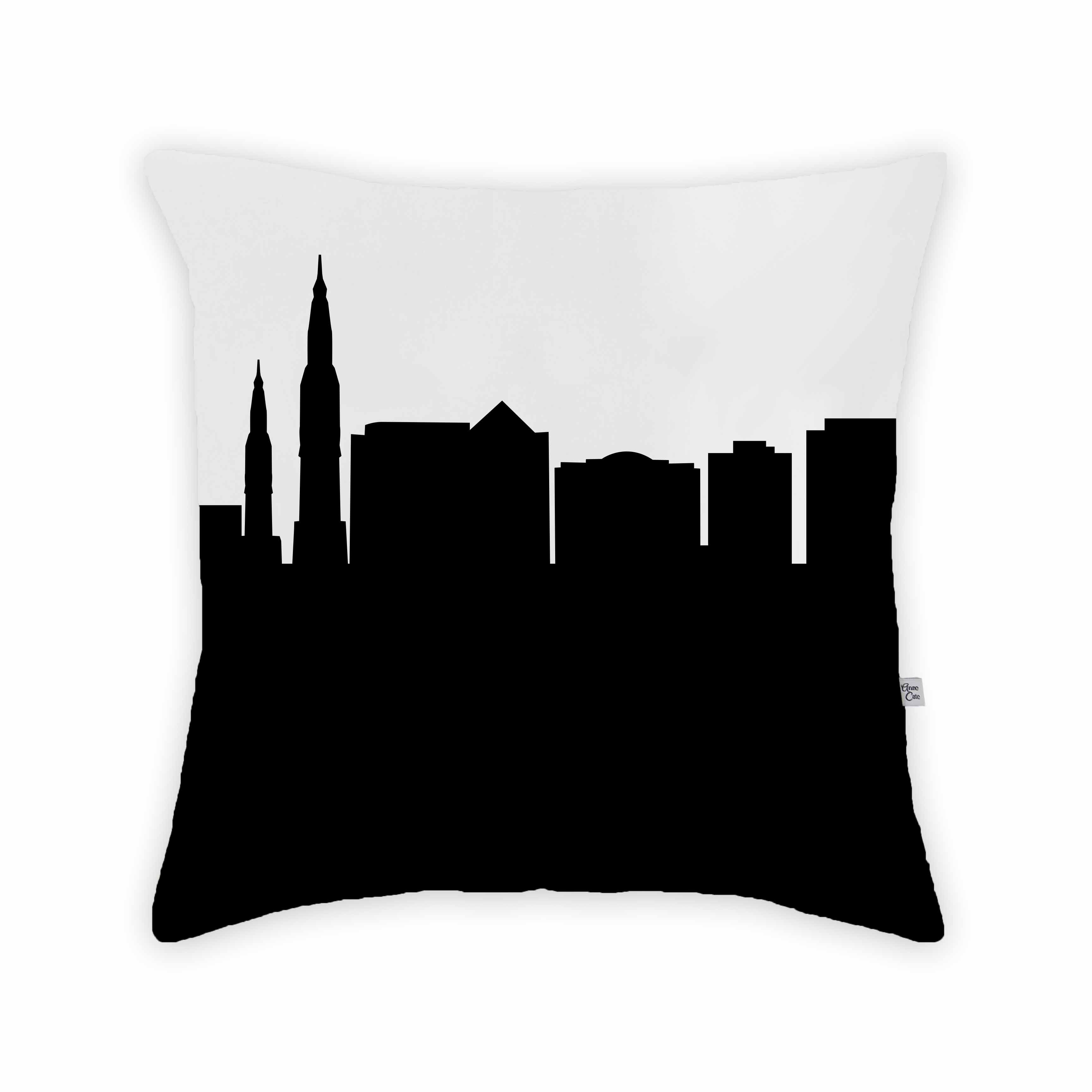 Skyline City Charm 16" by 16" Throw Pillow - Choose Your City