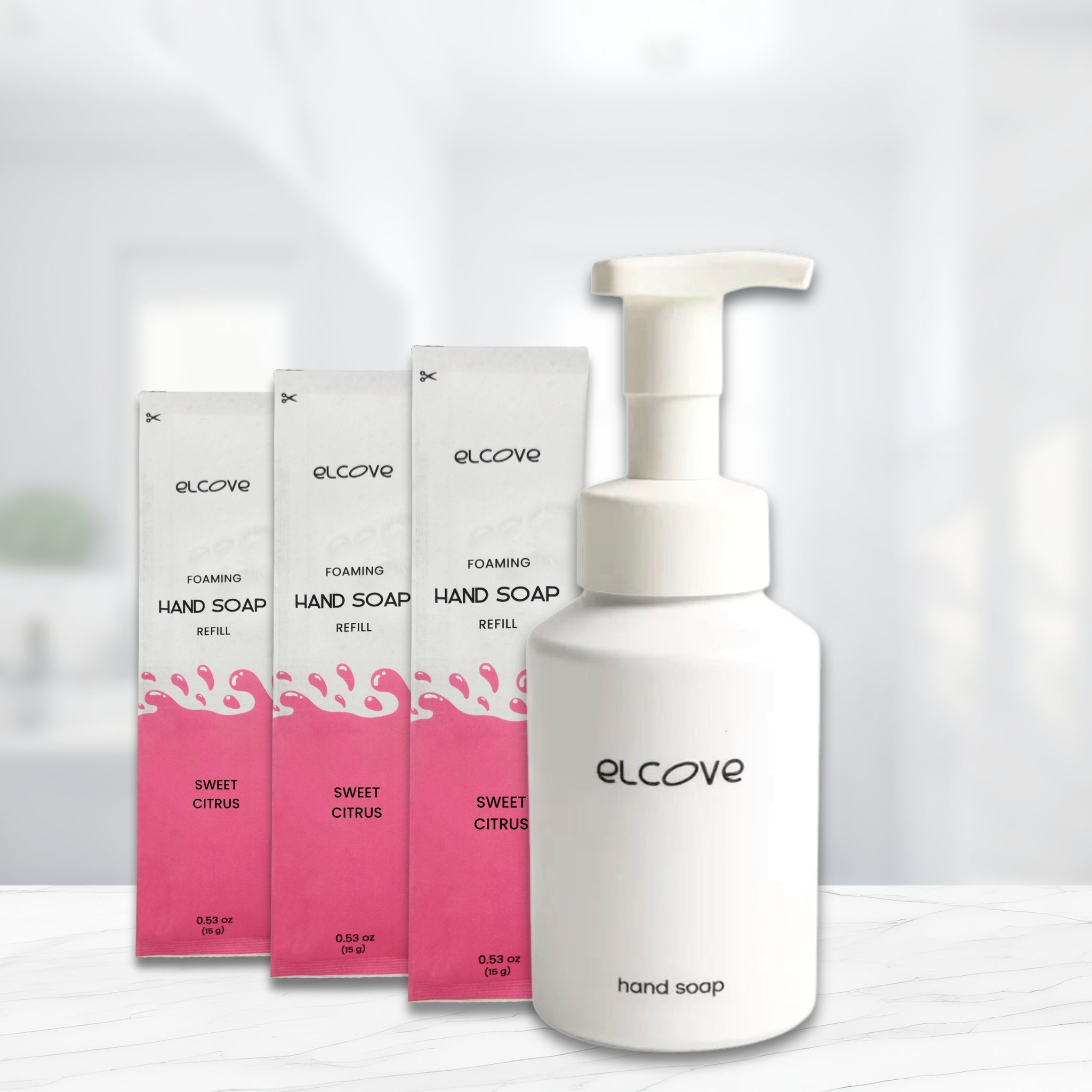 Plastic-Free Foaming Hand Soap Starter Set - Sweet Citrus